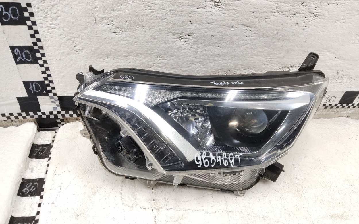Фара передняя левая Toyota RAV4 CA40 Restail галоген линза ДХО