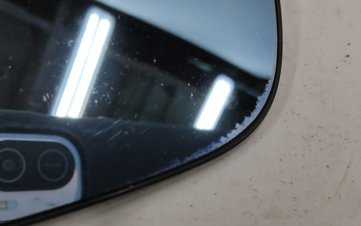 Зеркальный элемент правый Renault Laguna 2 голубое