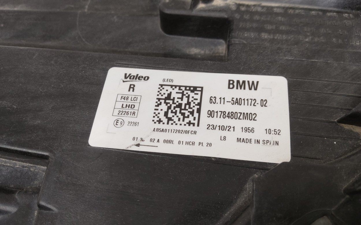 Фара передняя правая BMW X1 F48 Restail LED
