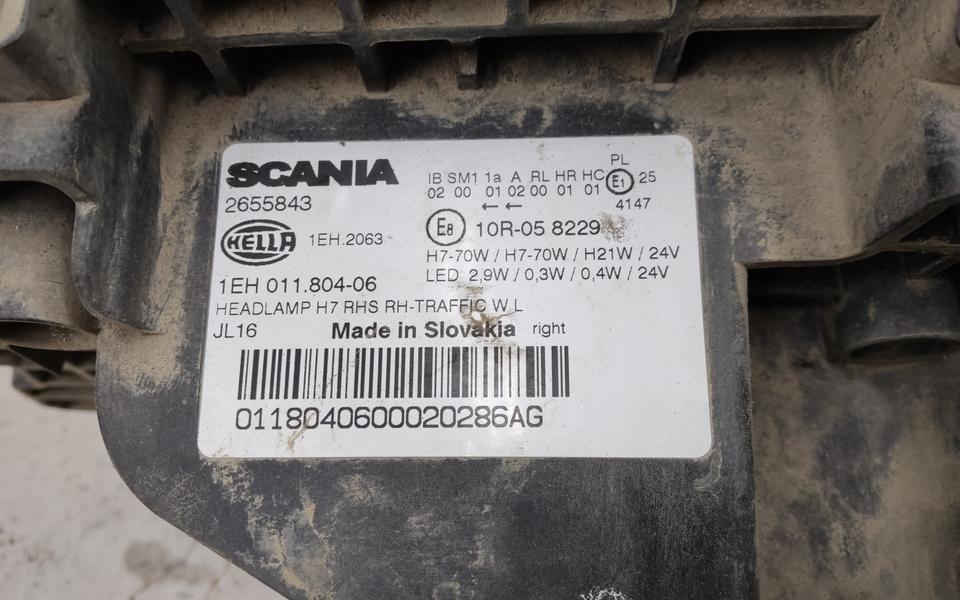 Фара передняя правая Scania R 6 галоген LED