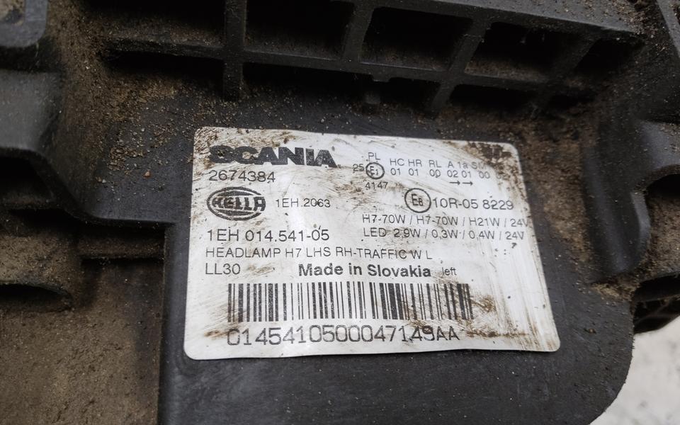 Фара передняя левая Scania 6 R Series