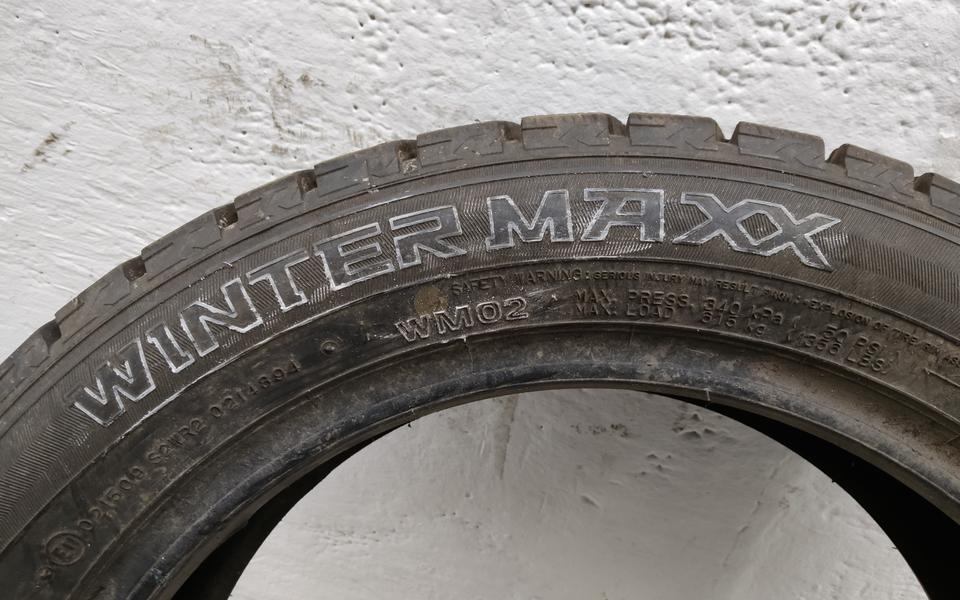 Шина зимняя не шипованная Dunlop WinterMaxx 195/55 R16 91T