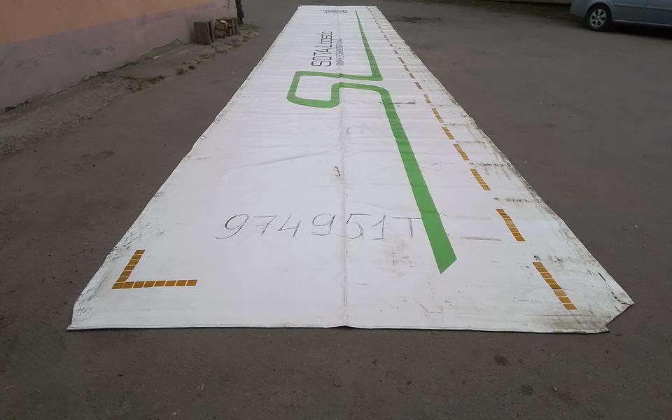 Тент боковой левый полуприцепа Тонар
