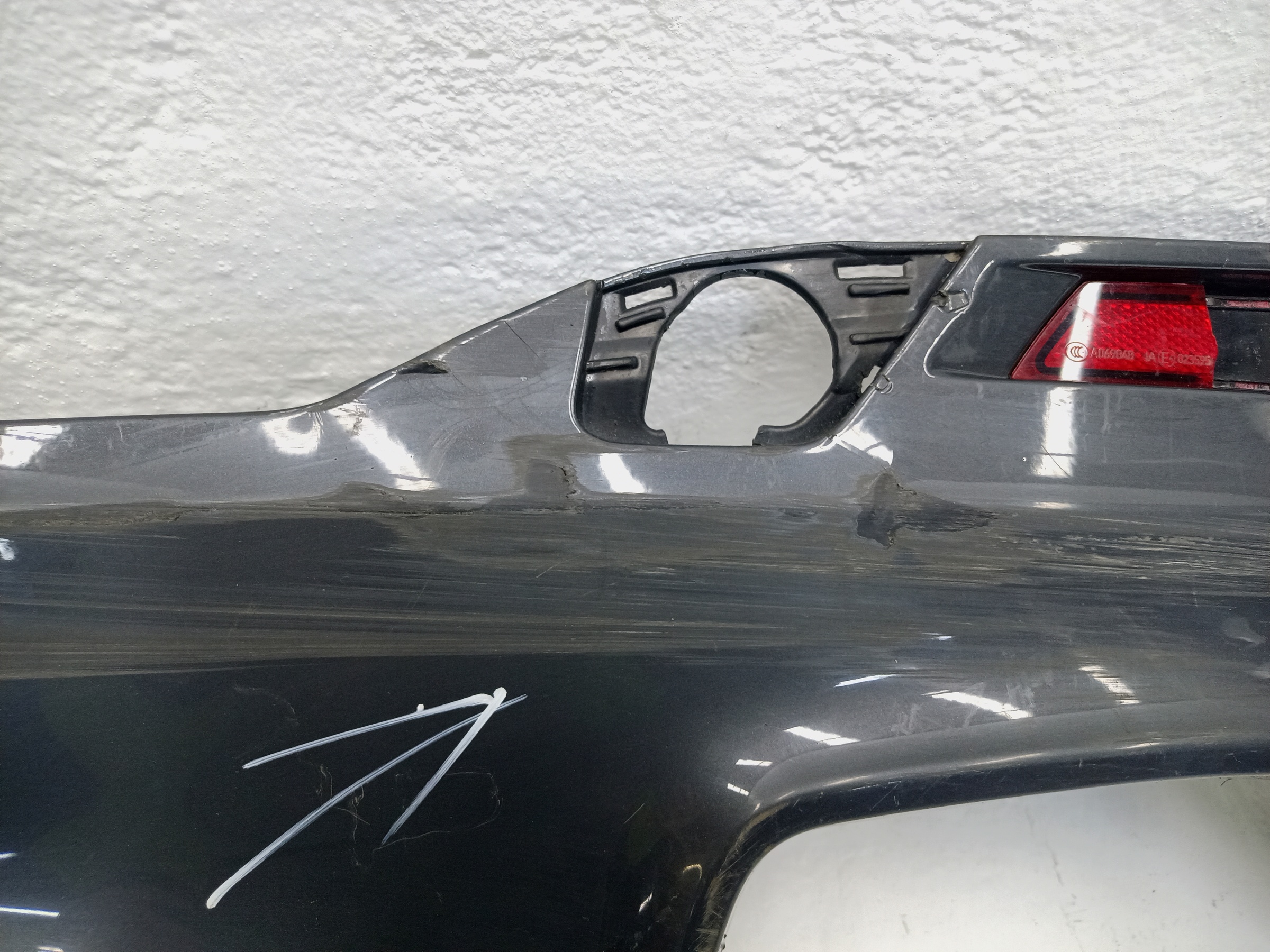 Юбка заднего бампера BMW 5er G30 M-Paket под 2 трубы