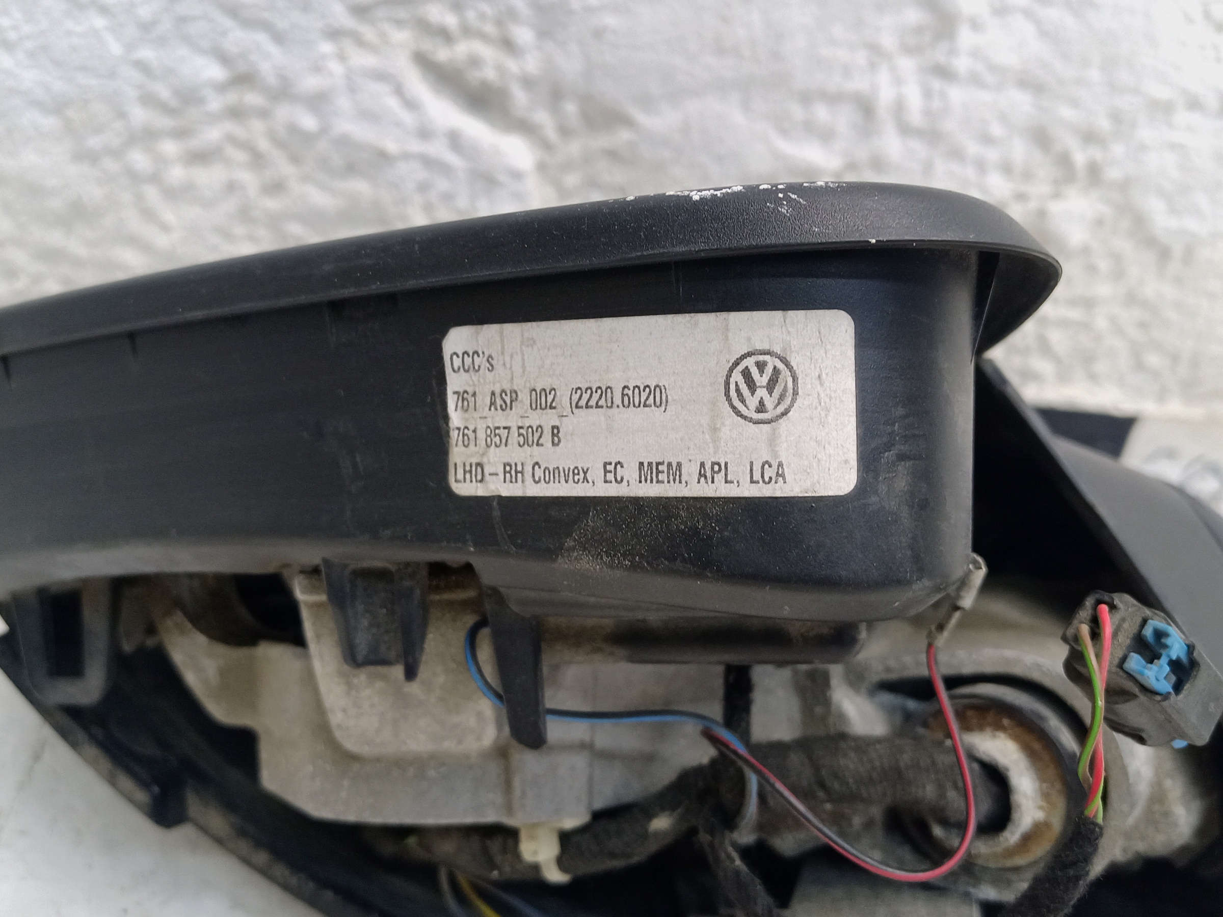 Зеркало правое Volkswagen Touareg 3 17 контактов