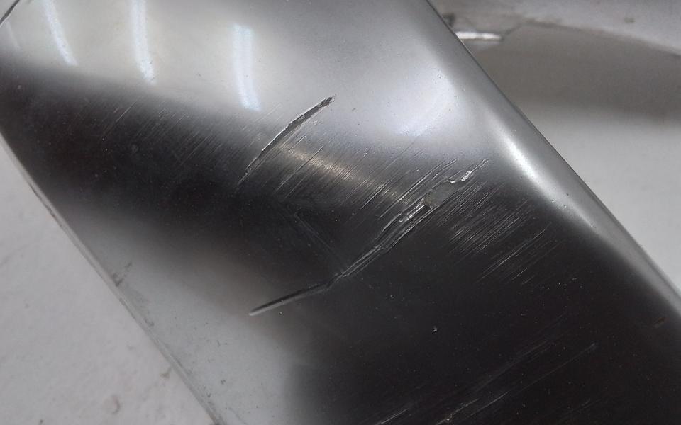 Накладка "хром" переднего бампера нижняя правая Hyundai Santa Fe 4 Restail