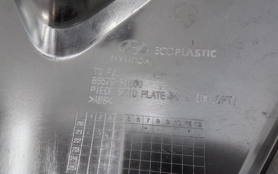 Накладка "хром" переднего бампера нижняя правая Hyundai Santa Fe 4 Restail