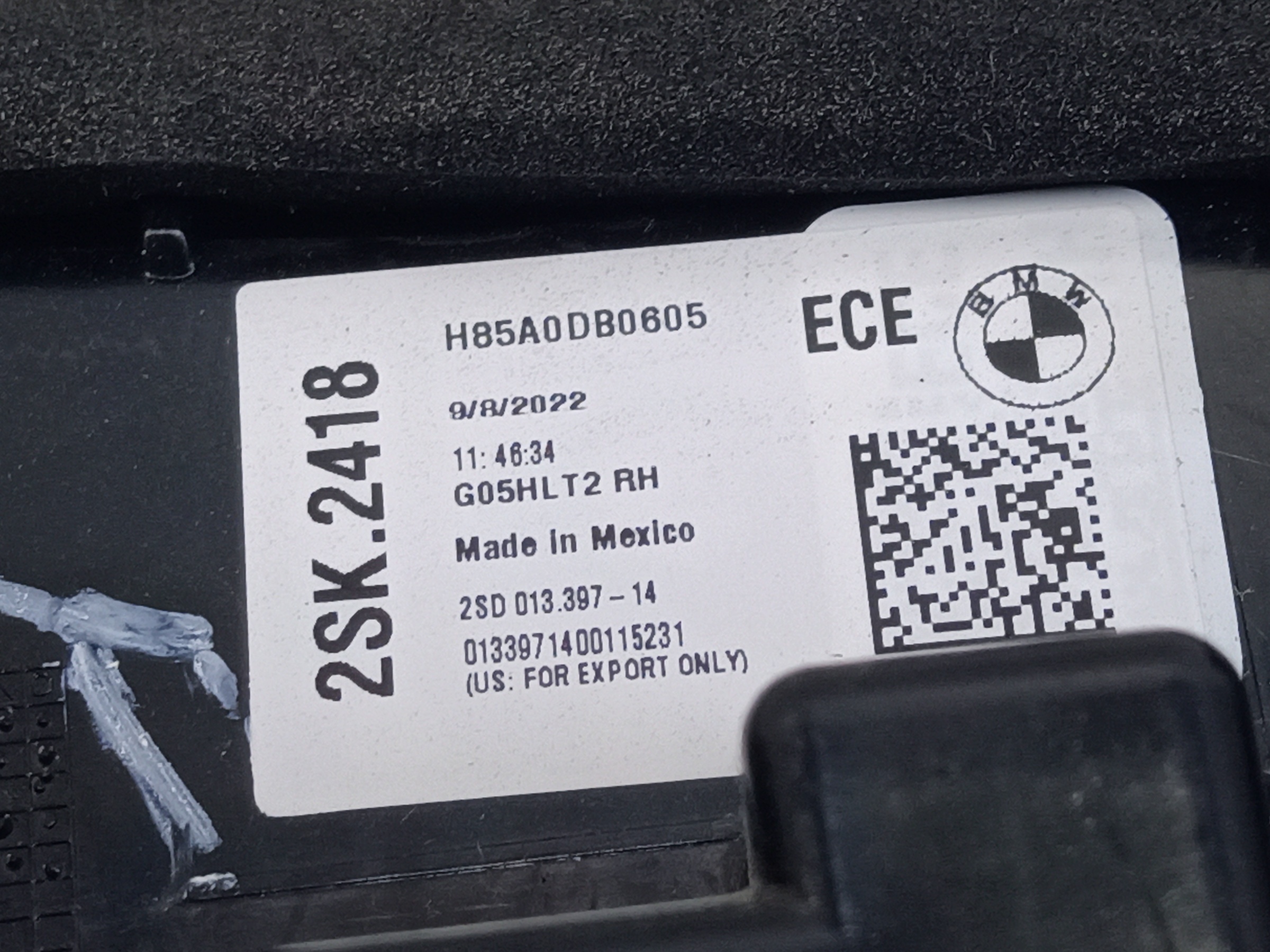 Фонарь задний правый внутренний BMW X5 G05 LED