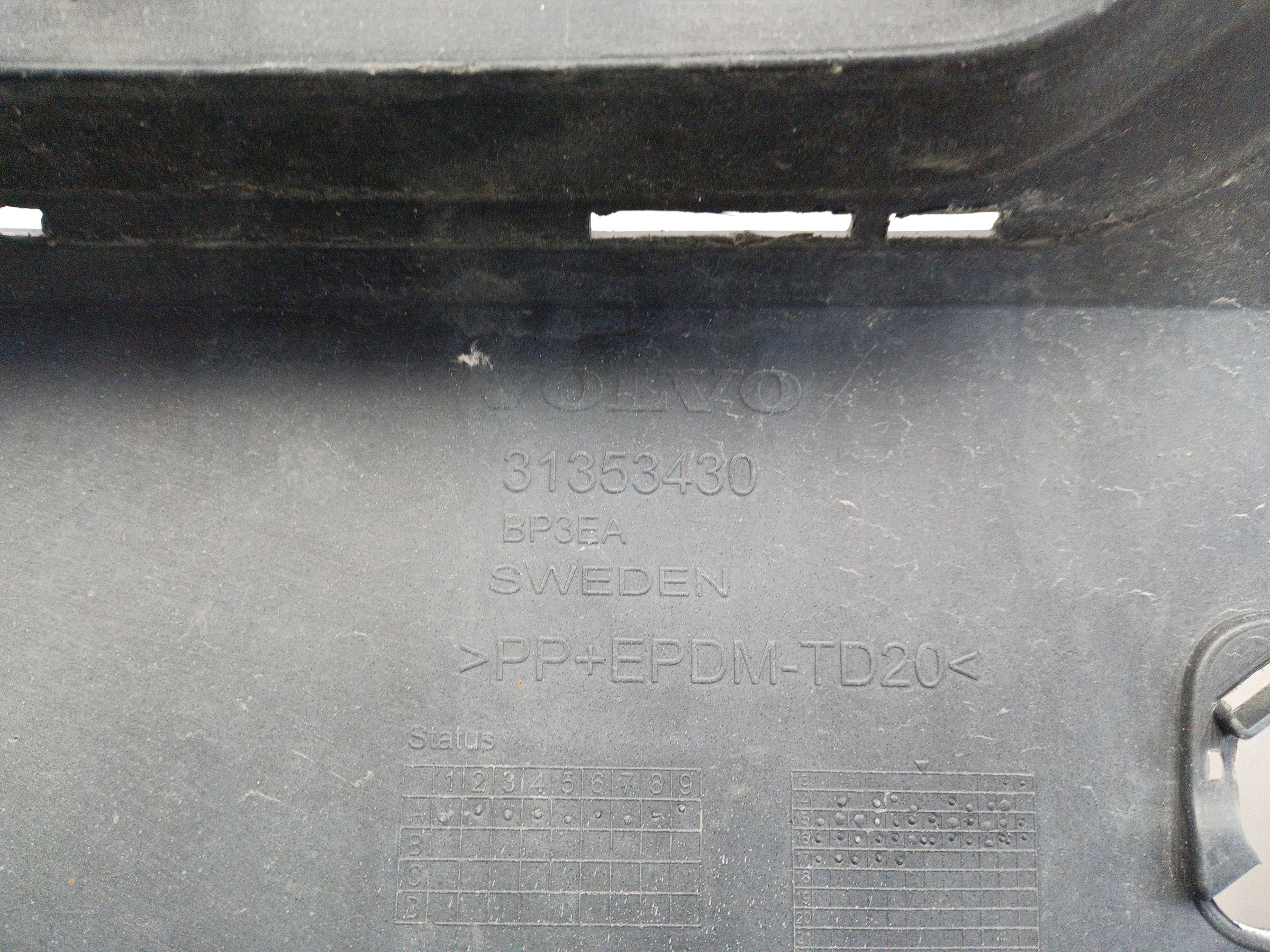 Юбка заднего бампера Volvo XC90 2