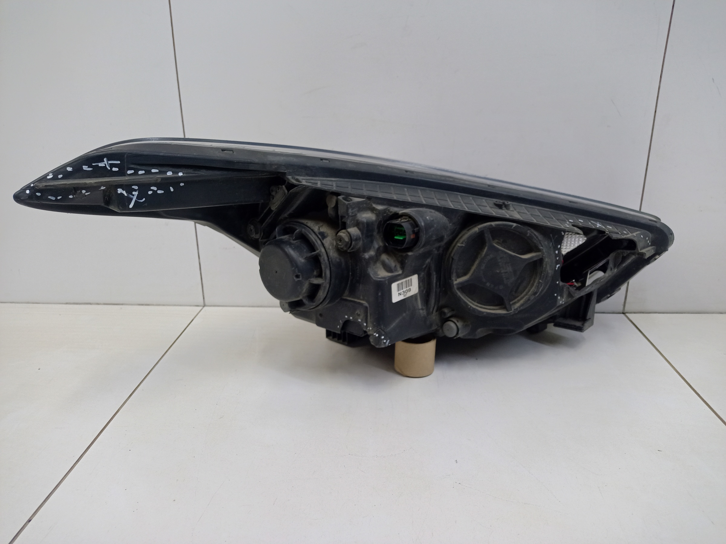 Фара передняя левая Hyundai Creta 1 галоген линза ДХО черная