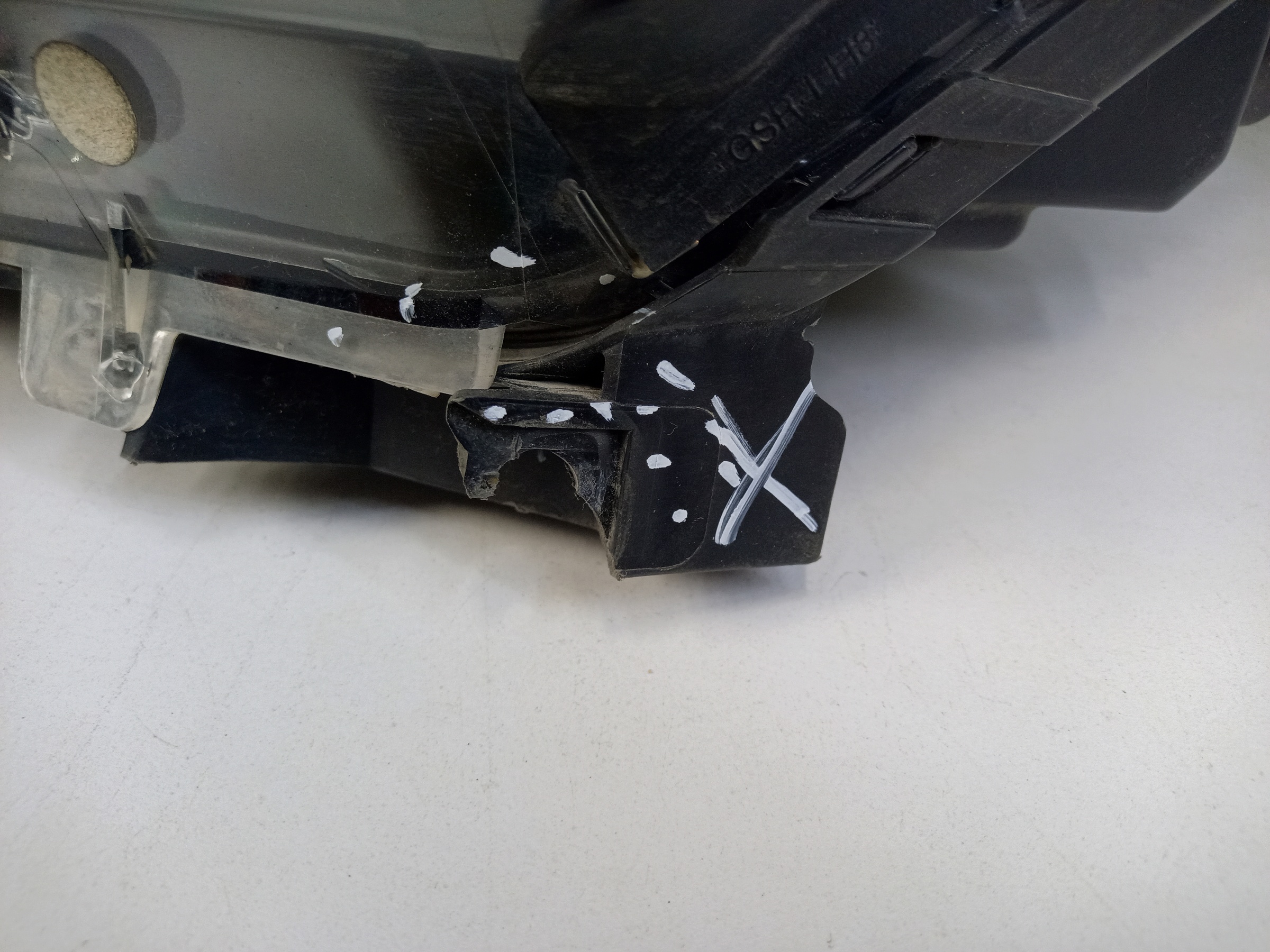 Фара передняя левая Hyundai Creta 1 галоген линза ДХО черная