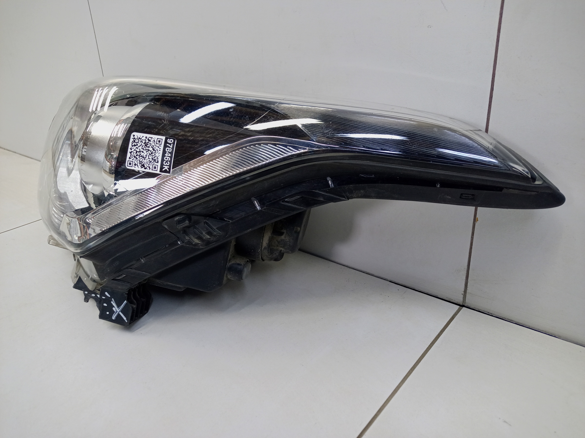 Фара передняя левая Hyundai Creta 1 галоген линза ДХО черная