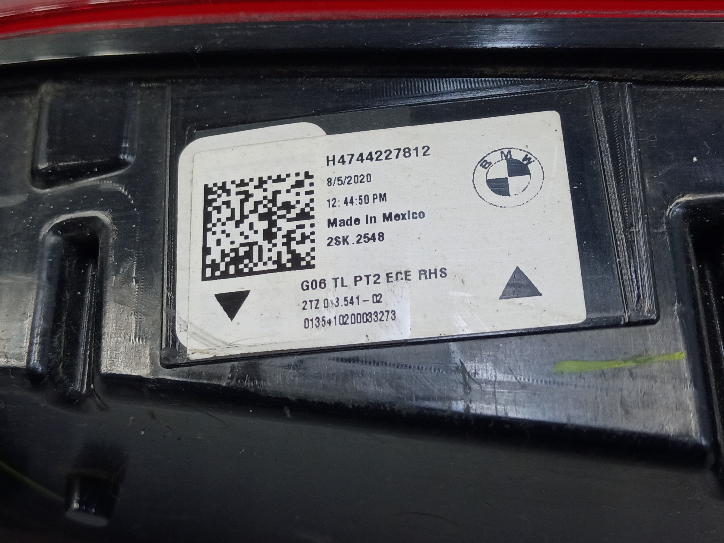 Фонарь задний правый внутренний BMW X6 G06