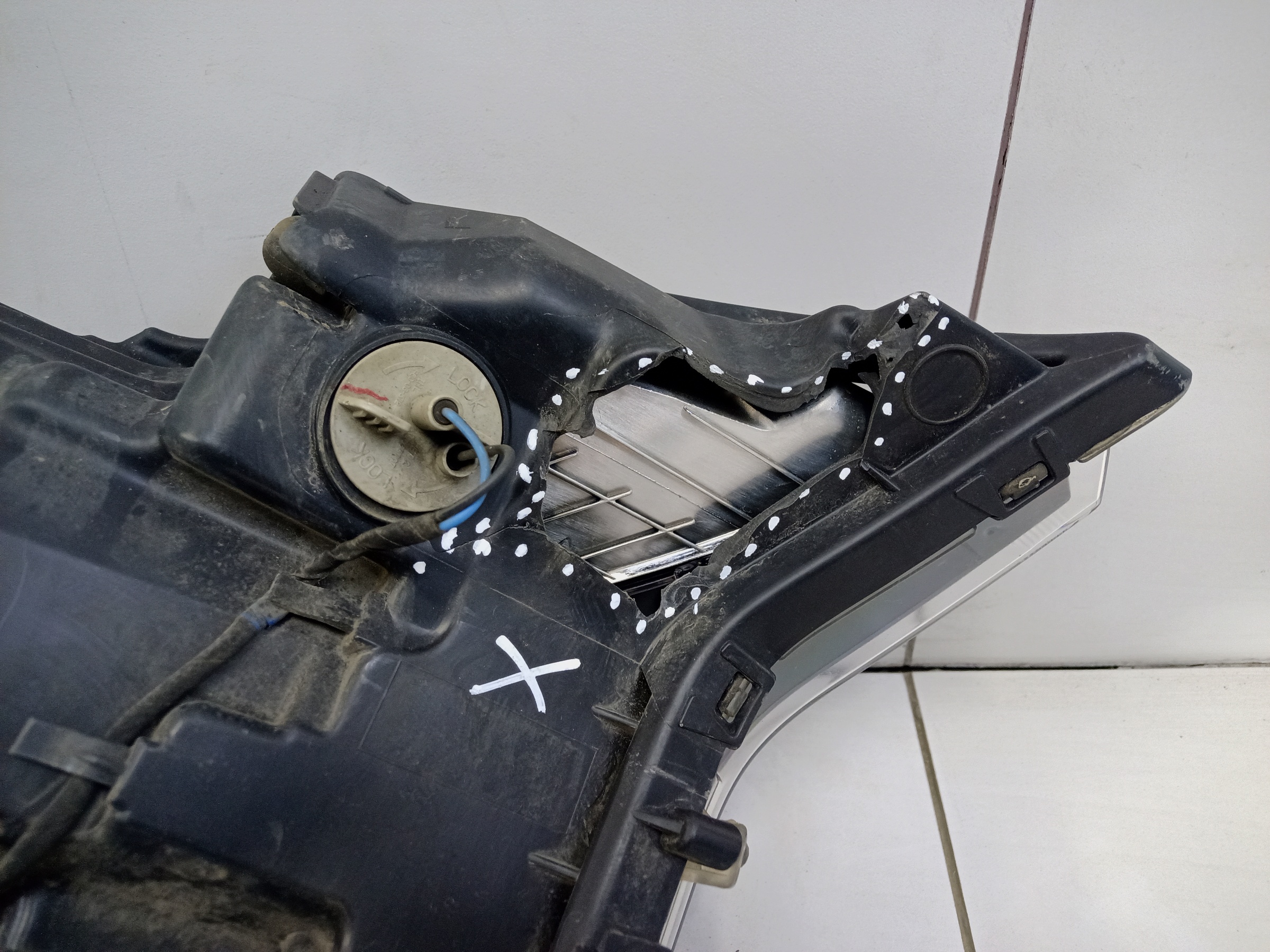 Фара передняя левая Mitsubishi Outlander 3 Restail 3 Led