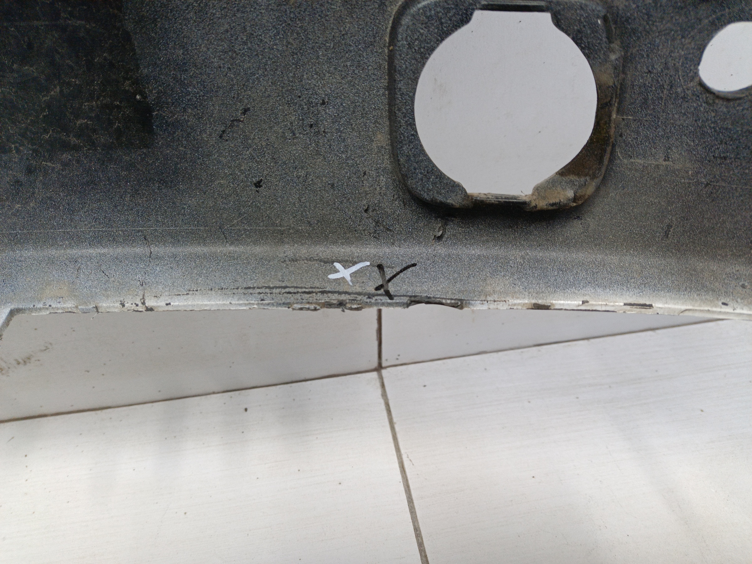 Бампер передний Haval Jolion Restail с отверстиями под накладки