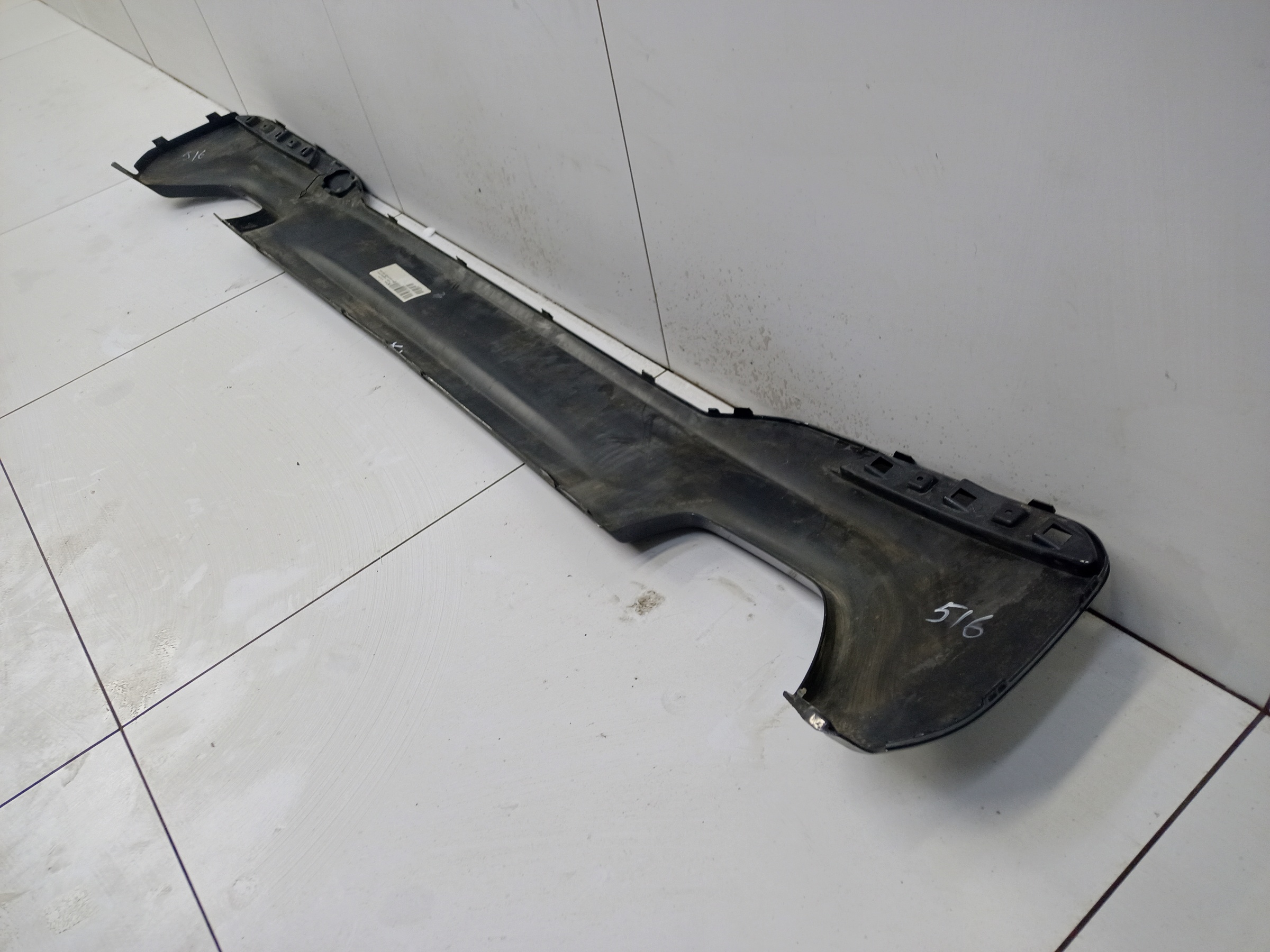 Юбка заднего бампера BMW 5er G30 M-Paket под 2 трубы