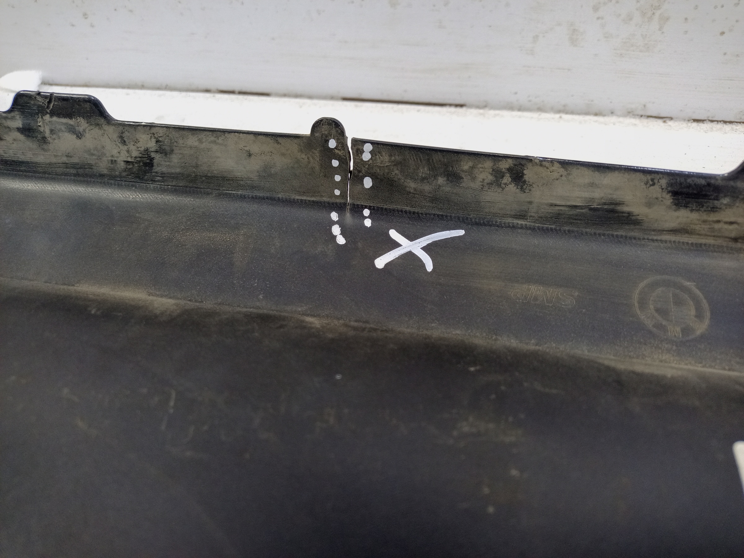 Юбка заднего бампера BMW 5er G30 M-Paket под 2 трубы