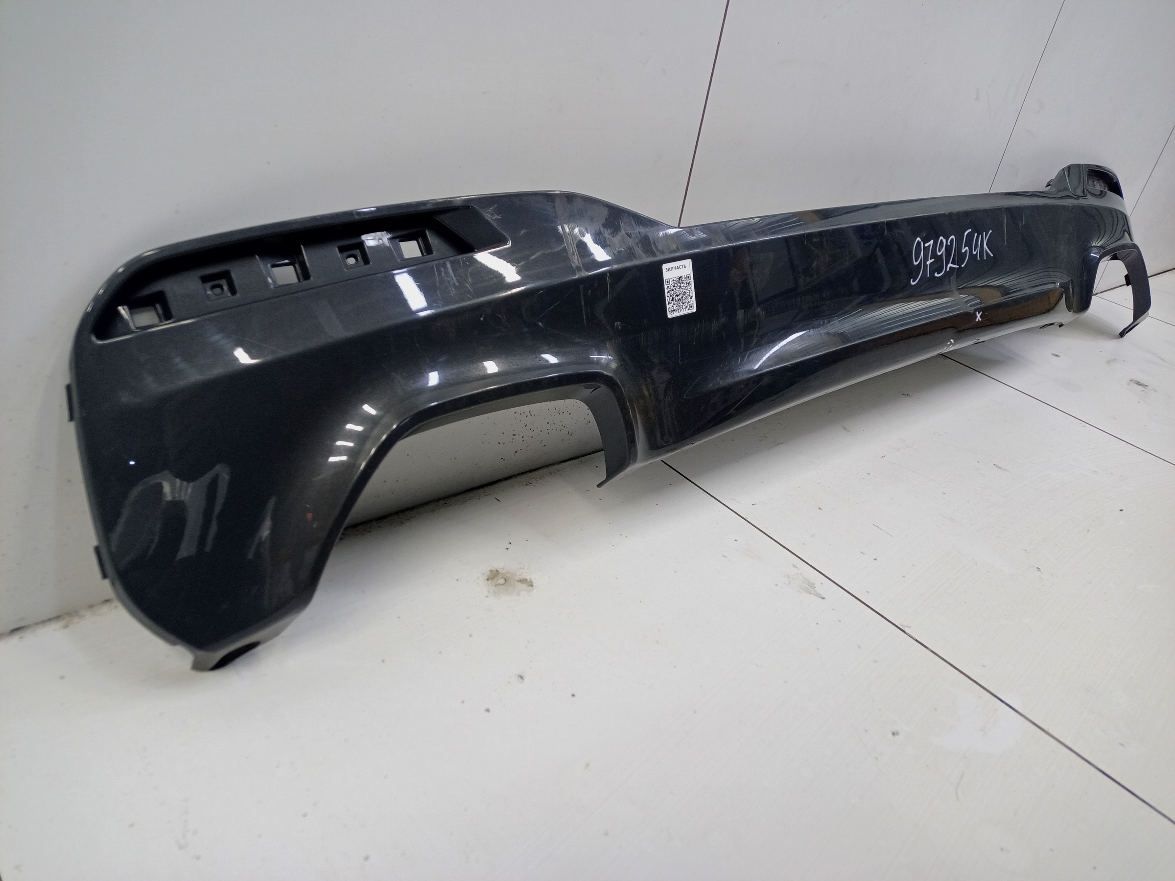 Юбка заднего бампера BMW 5er G30 M-Paket под 2 трубы