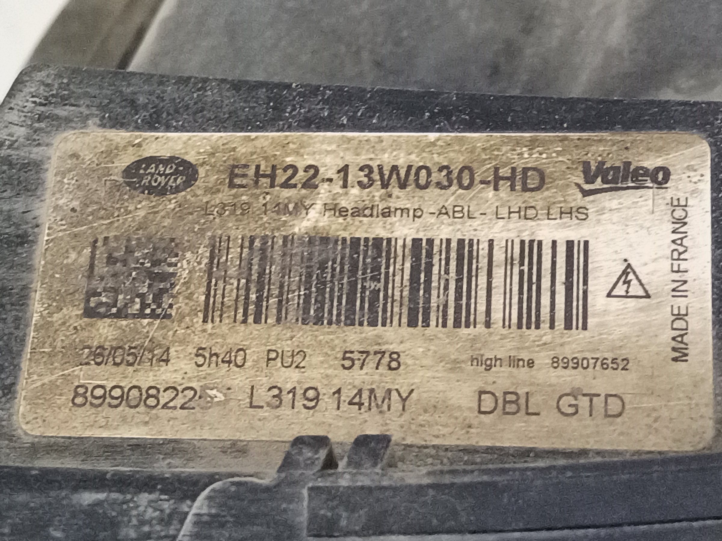 Фара передняя левая Land Rover Discovery 4 Restail ксенон адаптив с ДХО