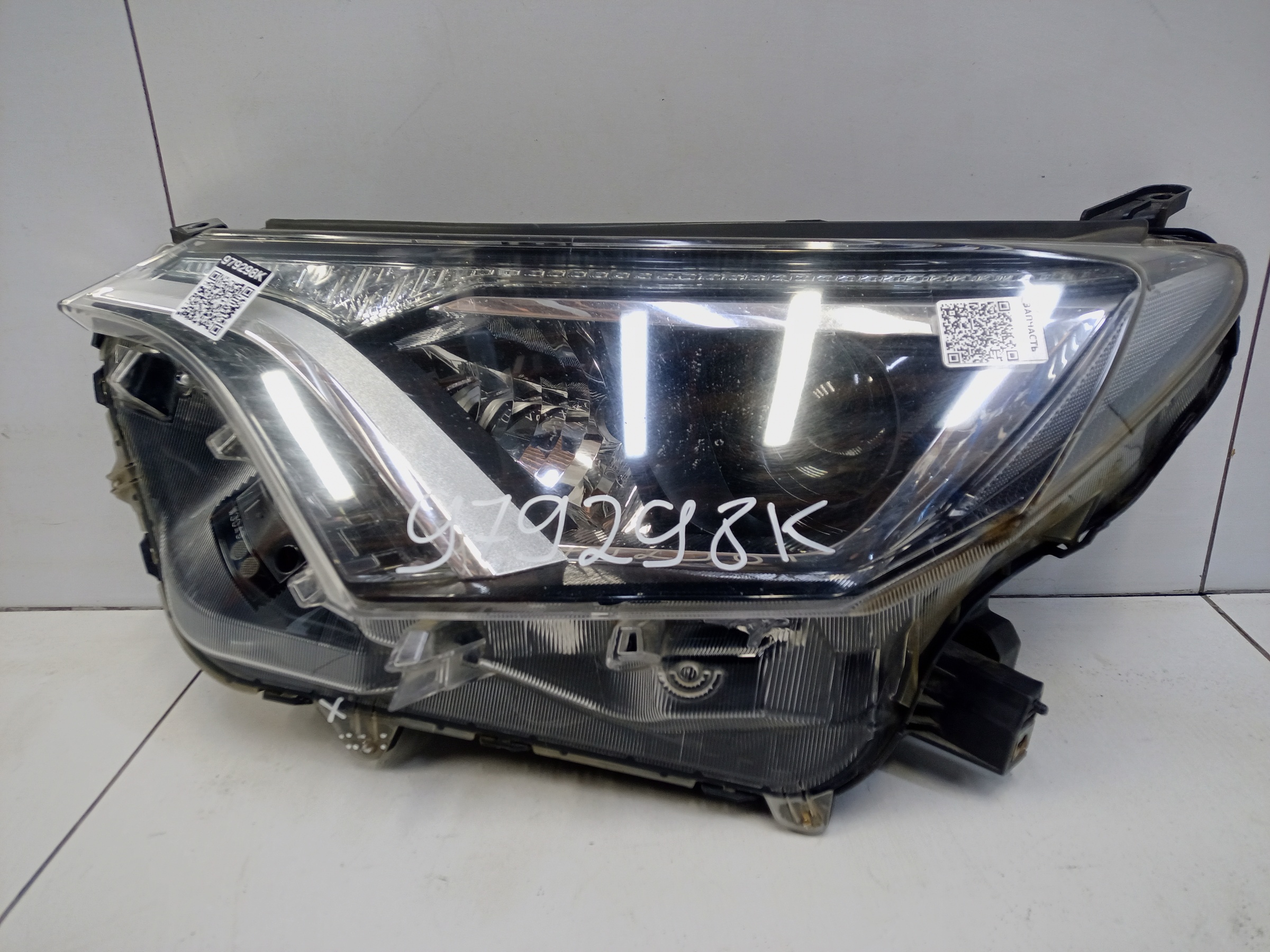 Фара передняя левая Toyota RAV4 CA40 Restail галоген линза ДХО