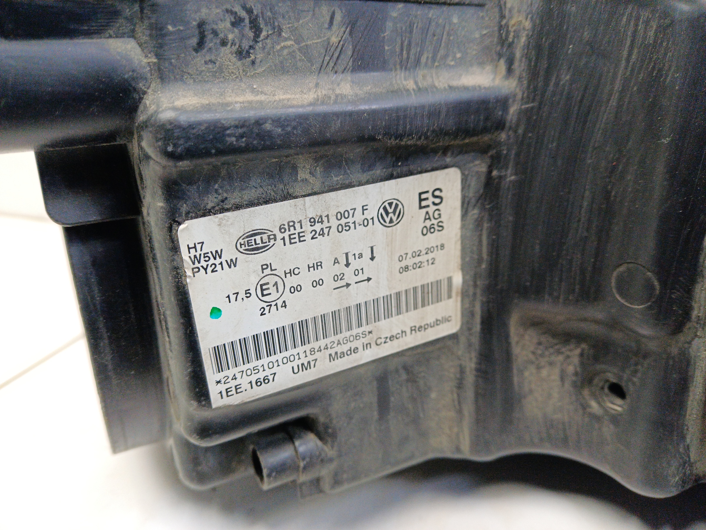 Фара передняя левая Volkswagen Polo 5 Sedan Restail галоген