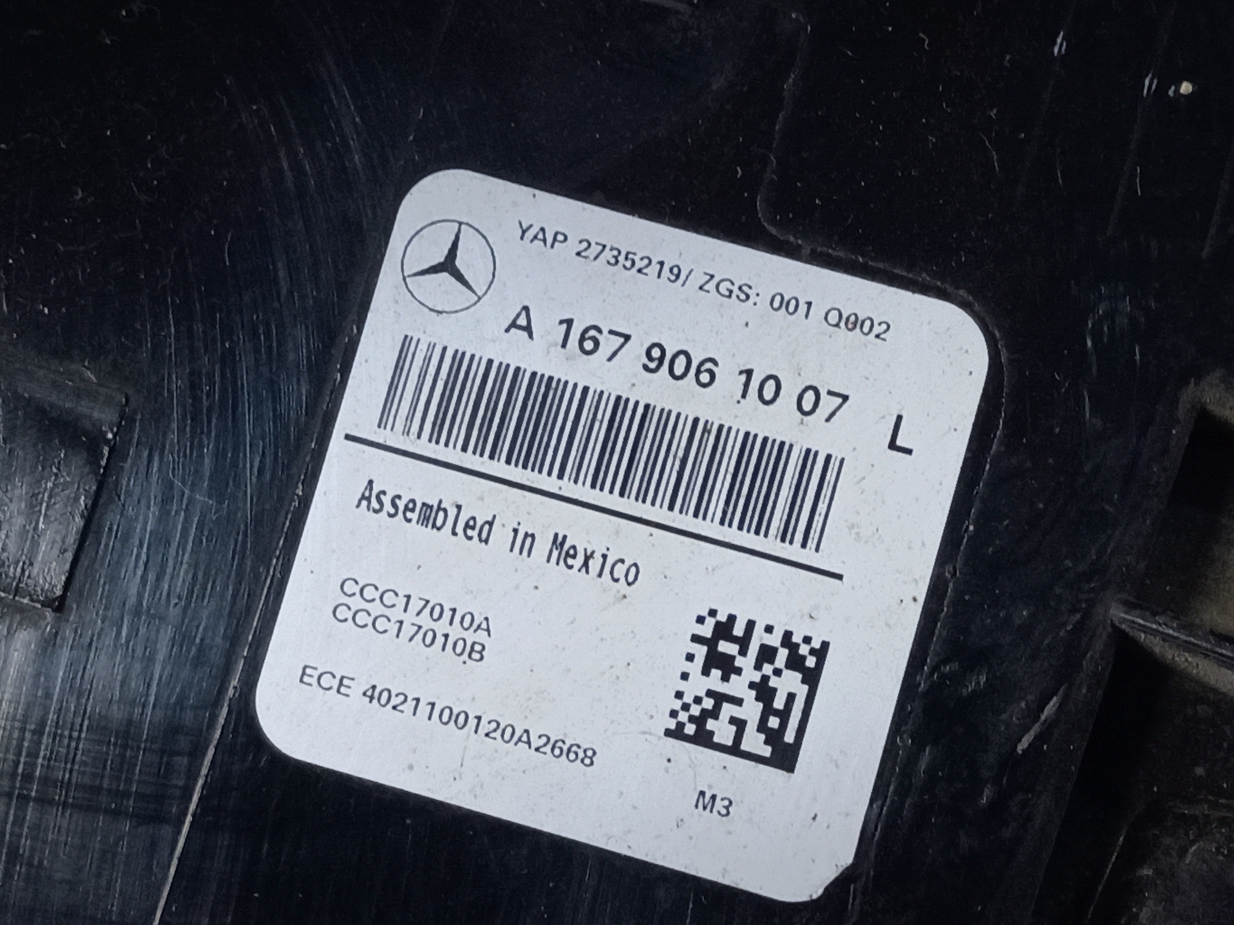 Фонарь задний левый наружный Mercedes-Benz GLE-klasse V167 LED