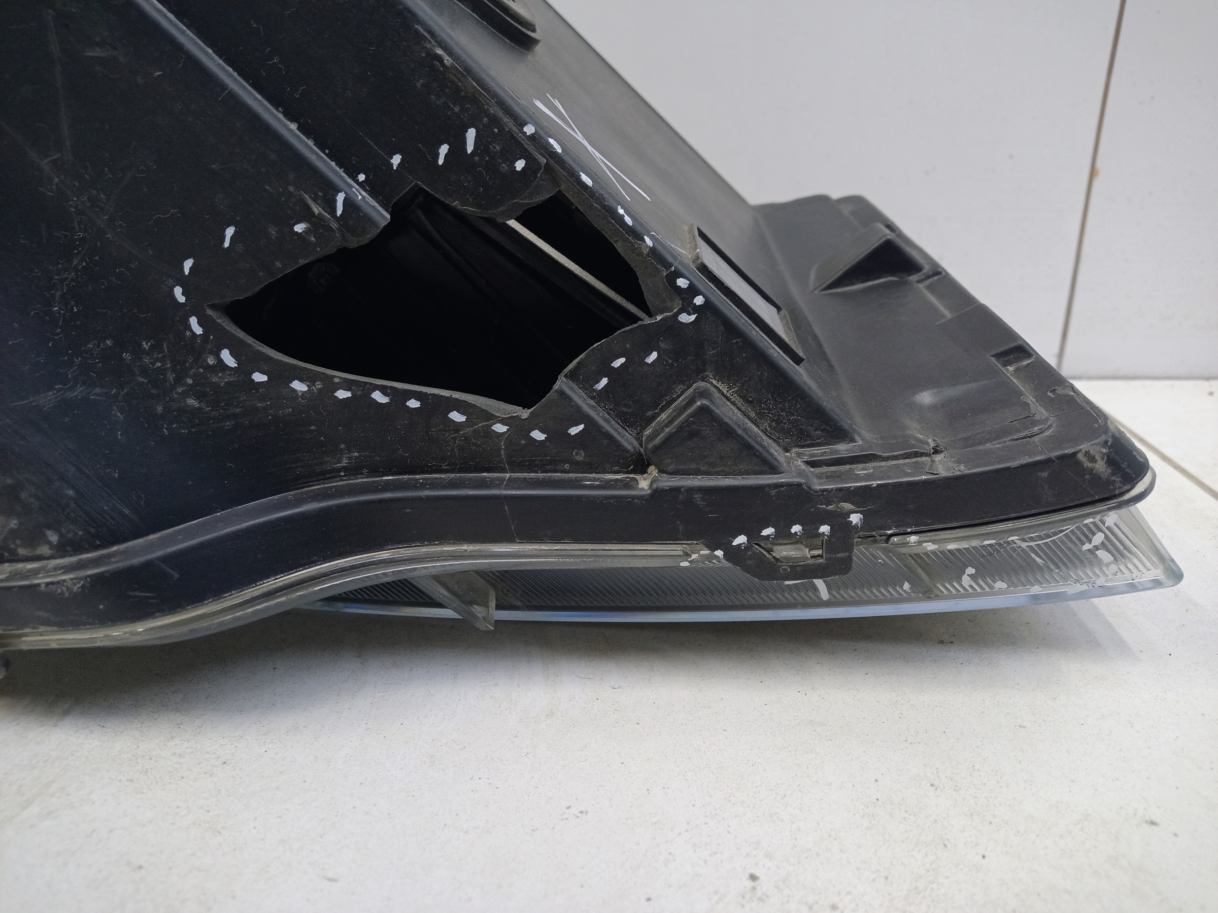 Фара передняя левая Москвич 3 галоген линза