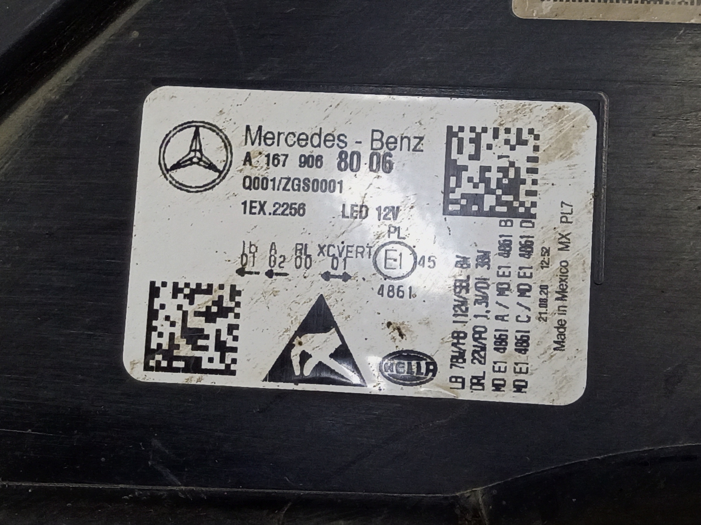 Фара передняя правая Mercedes Benz GLS-Klasse X167 LED