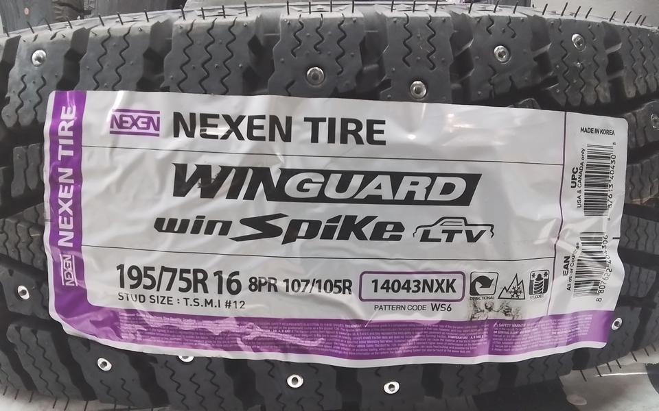 Комплект шин зимних шипованных Nexen Winguard Winspike LTV 195/75 R16С для ком. транспорта