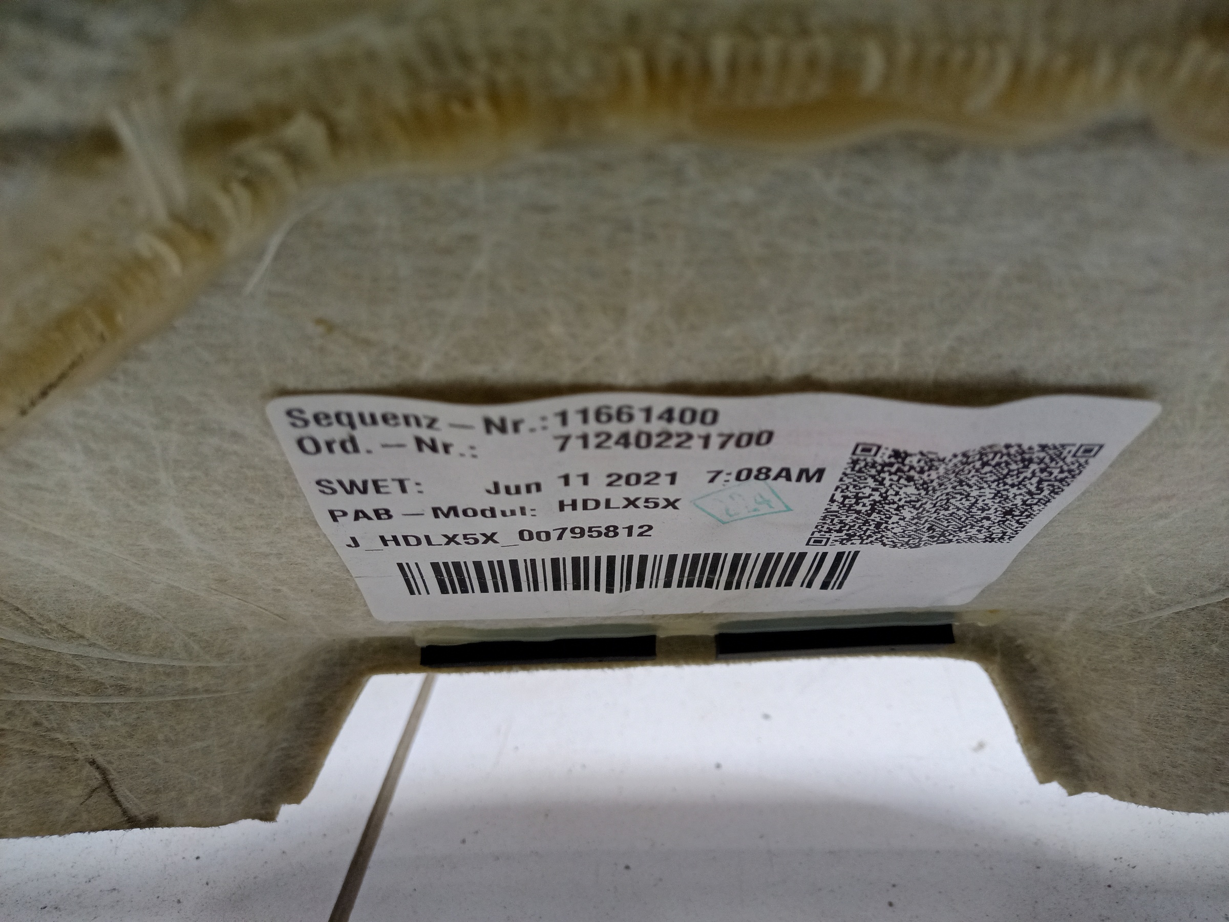 Обшивка крыши " потолок " Jaguar E-Pace Restail