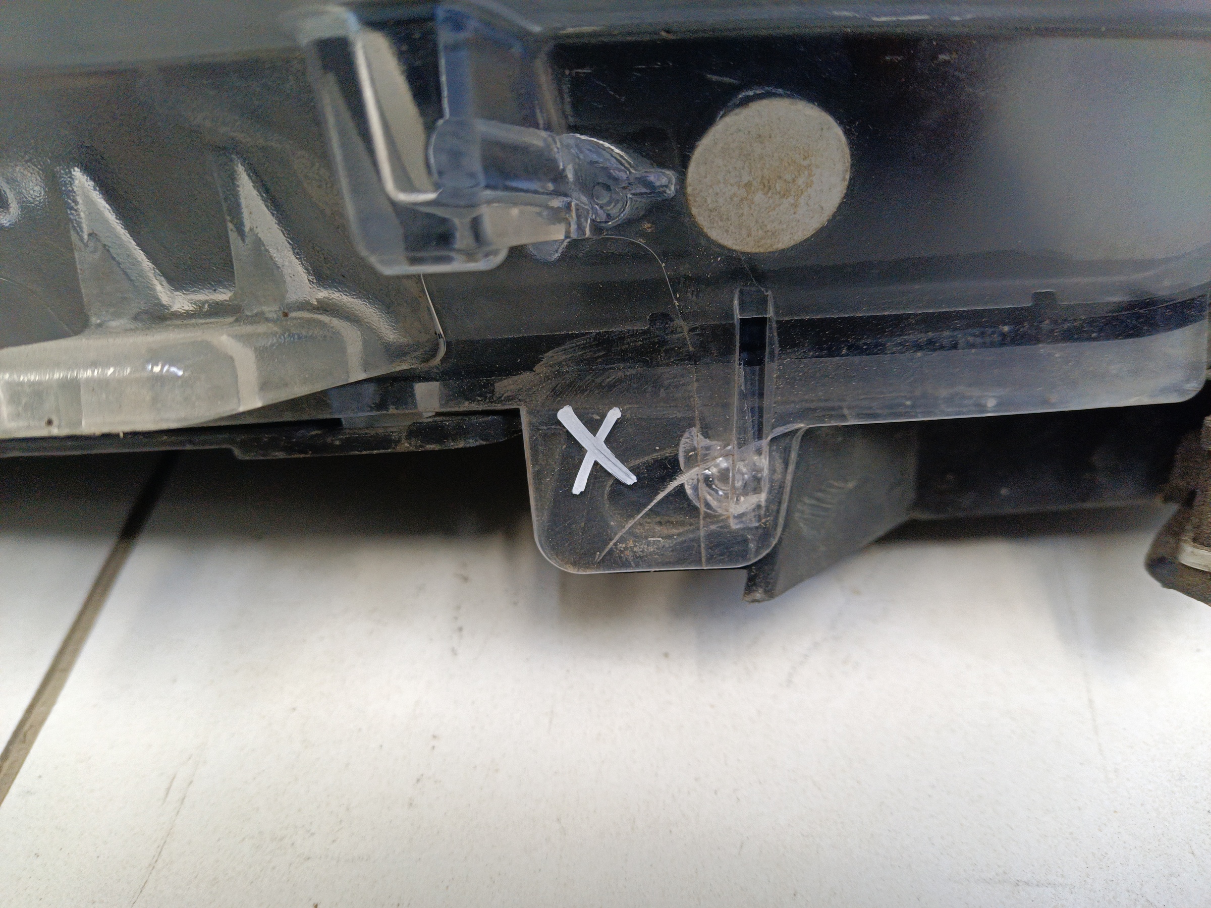 Фара передняя левая Hyundai Creta 1 галоген линза ДХО черная