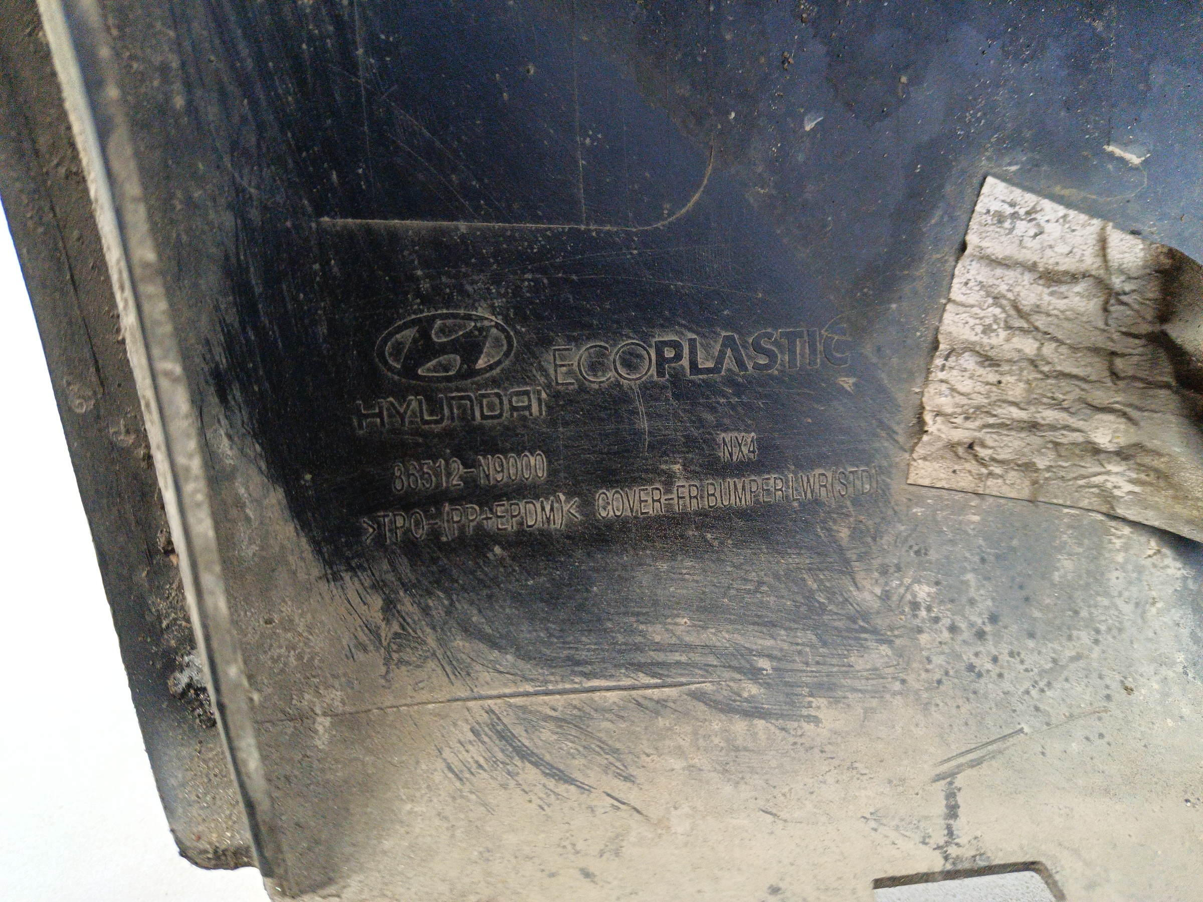 Юбка переднего бампера Hyundai Tucson 4