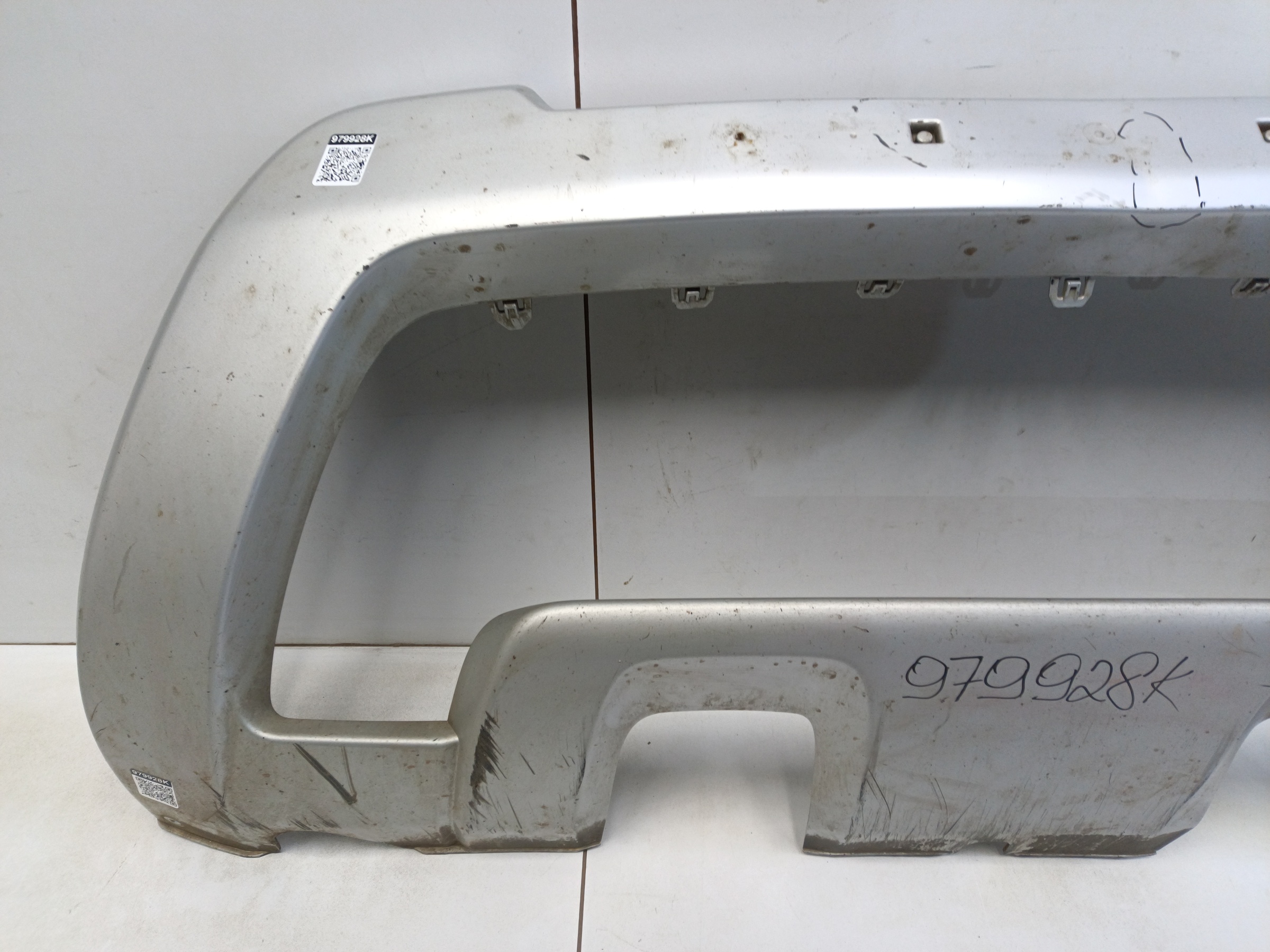 Накладка переднего бампера Renault Duster 1 Restail