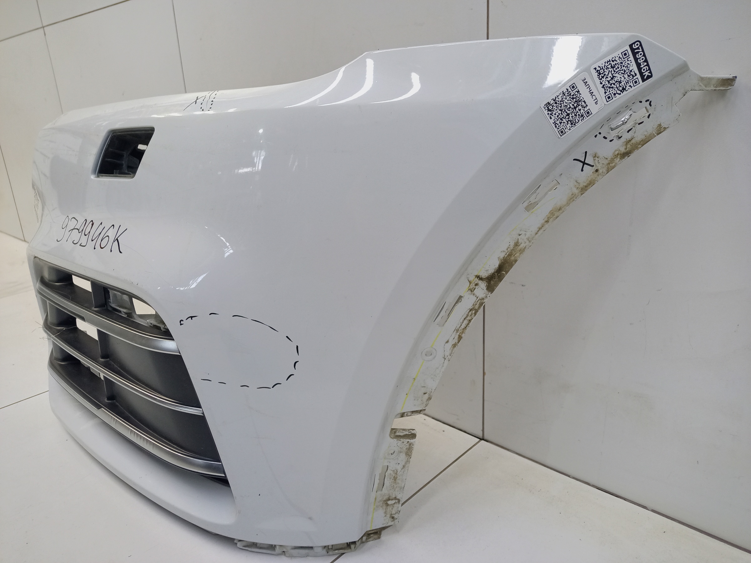 Бампер передний левая часть Audi Q5 2 S-Line