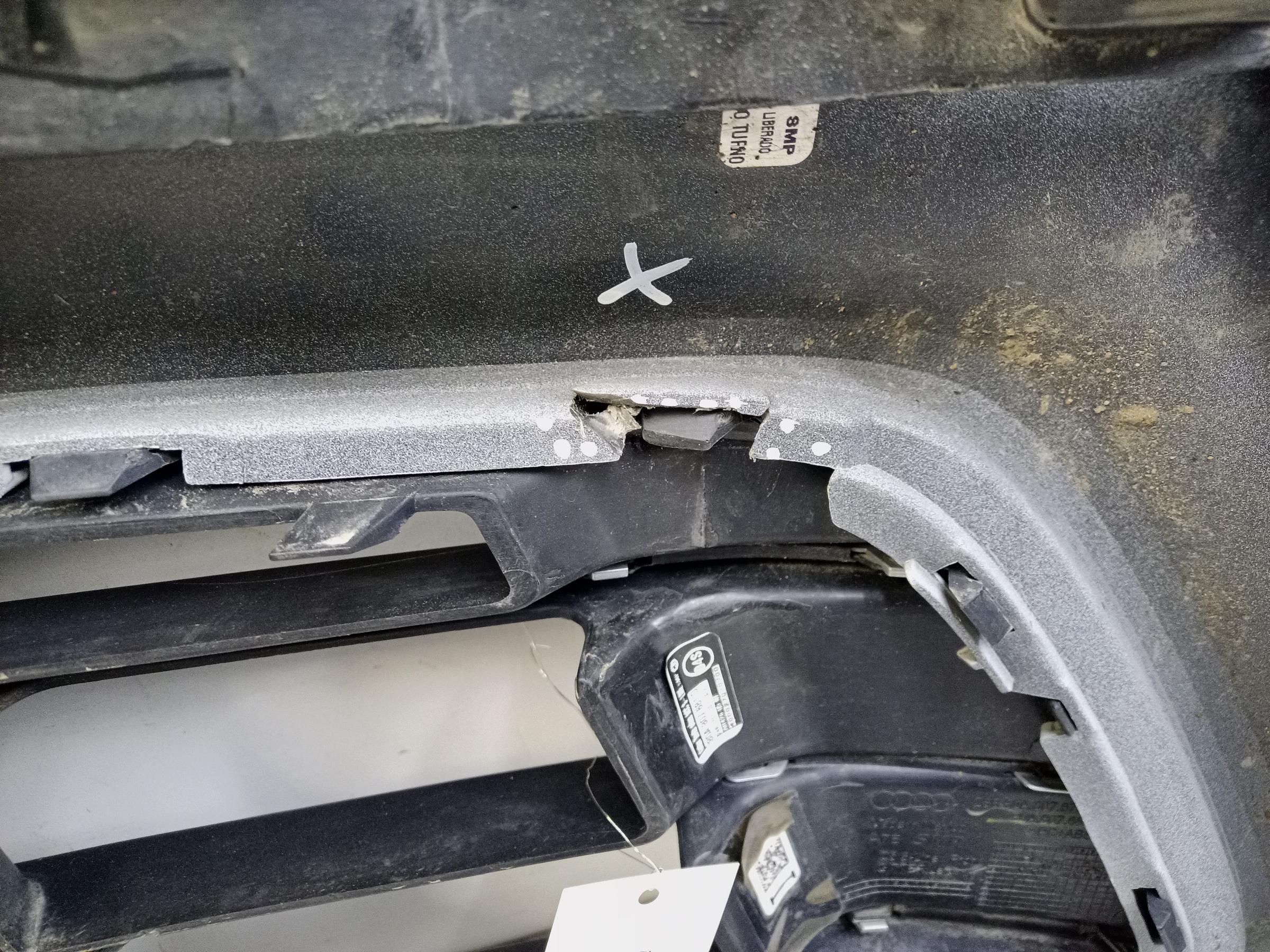 Бампер передний левая часть Audi Q5 2 S-Line