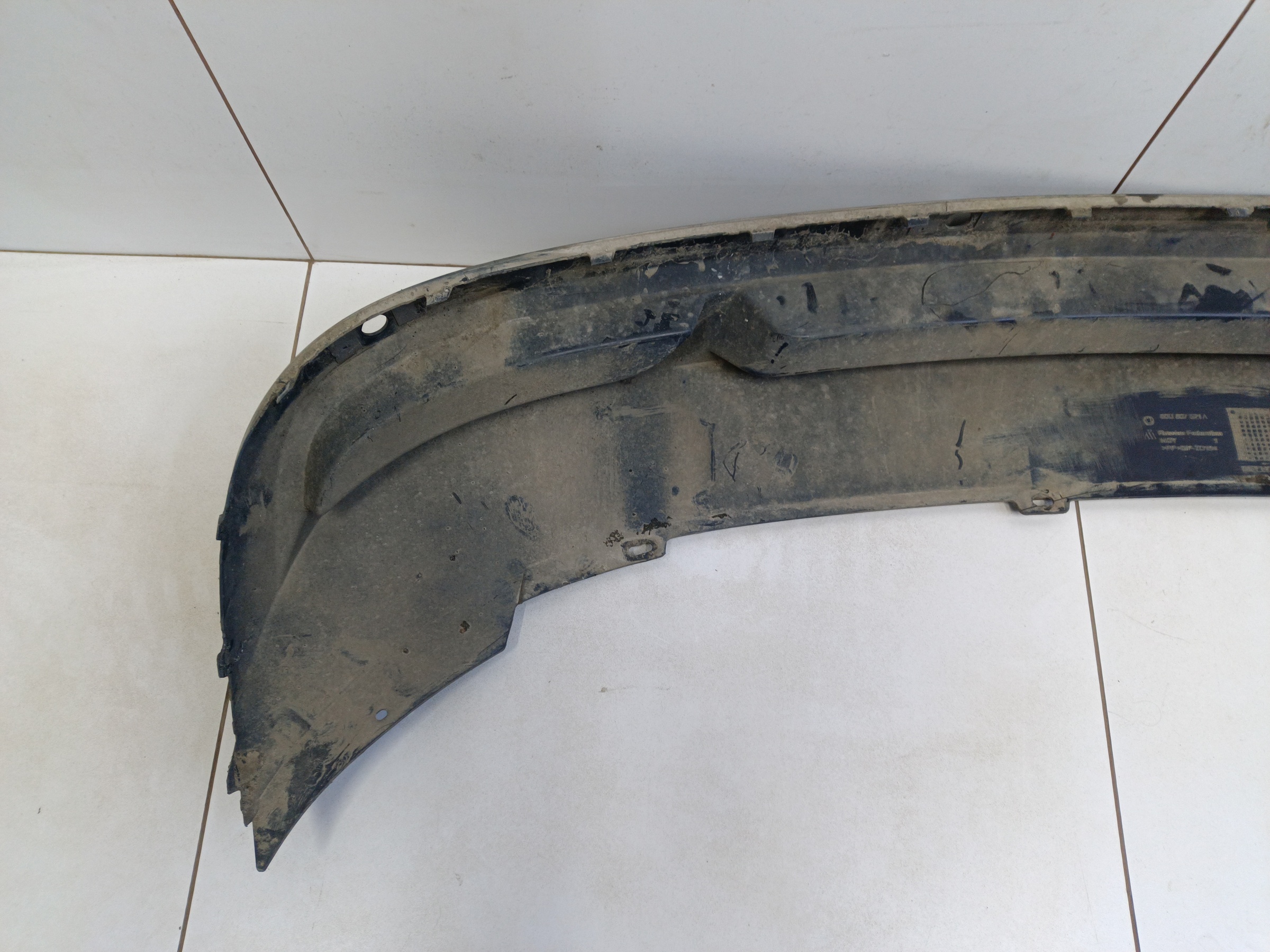 Юбка заднего бампера Skoda Rapid 2