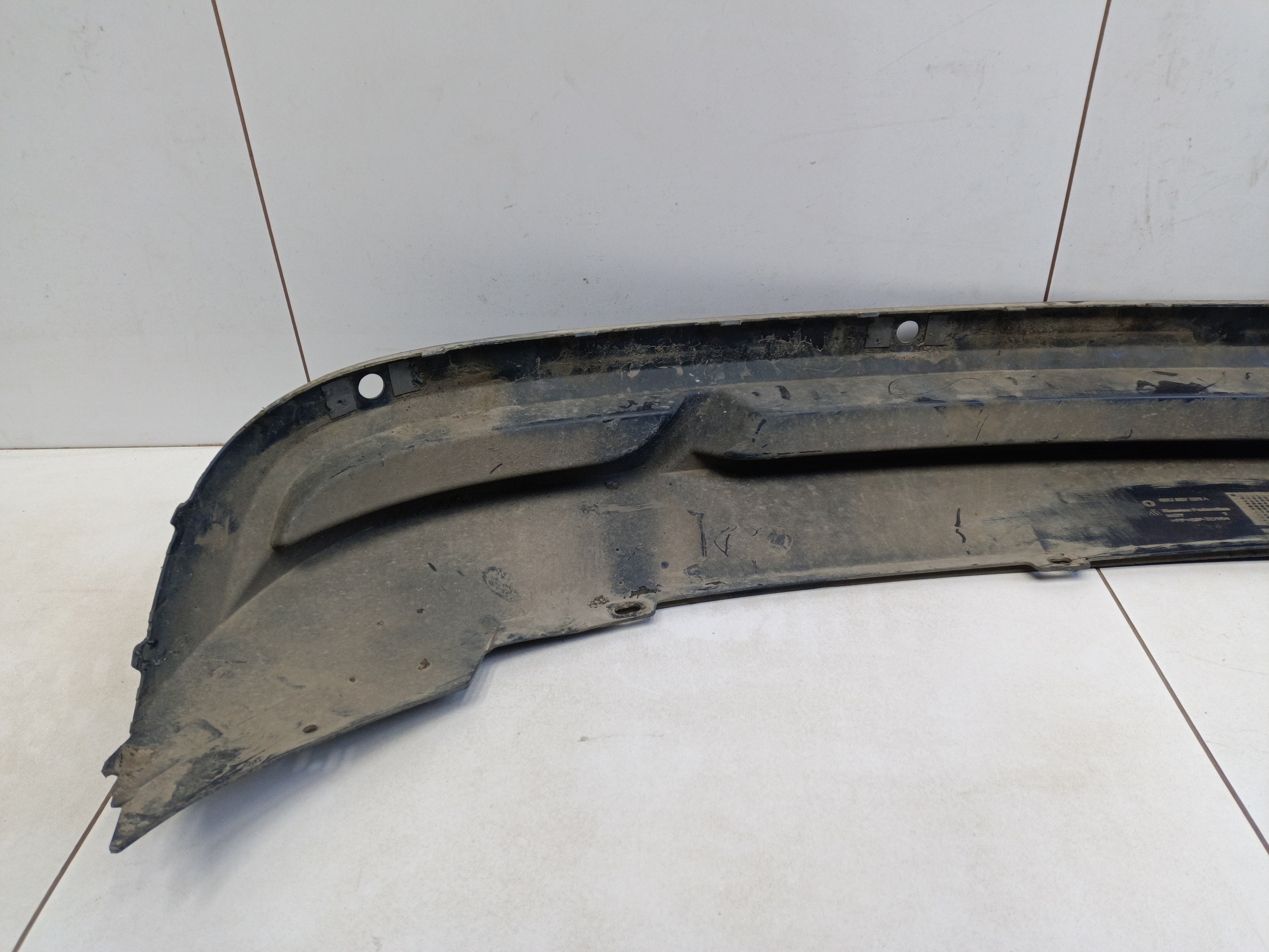 Юбка заднего бампера Skoda Rapid 2