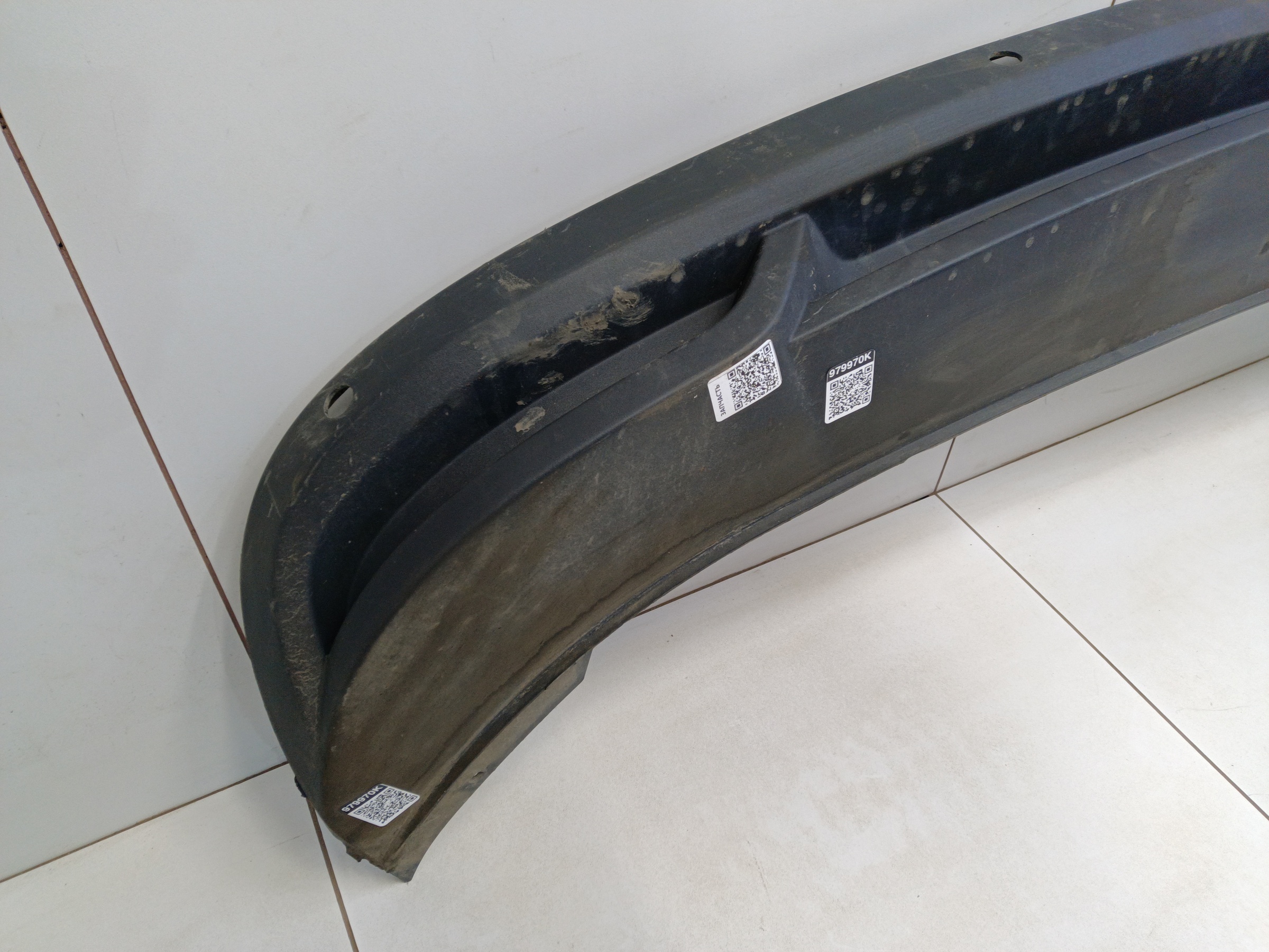 Юбка заднего бампера Skoda Rapid 2