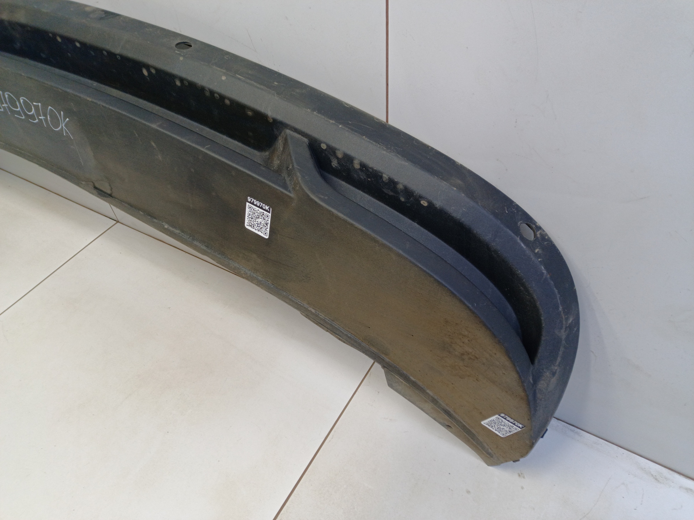 Юбка заднего бампера Skoda Rapid 2