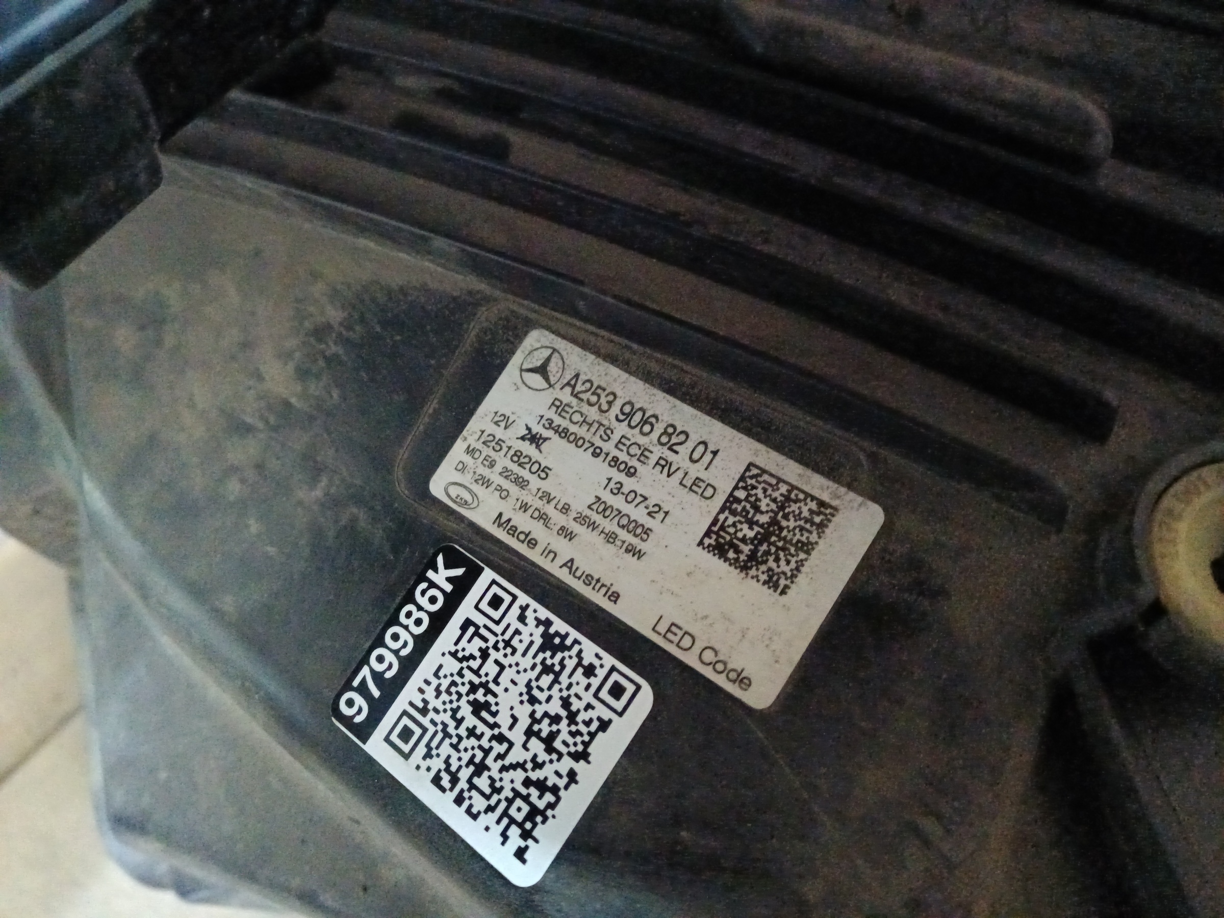 Фара передняя правая Mercedes Benz GLC-klasse X253 Restail LED