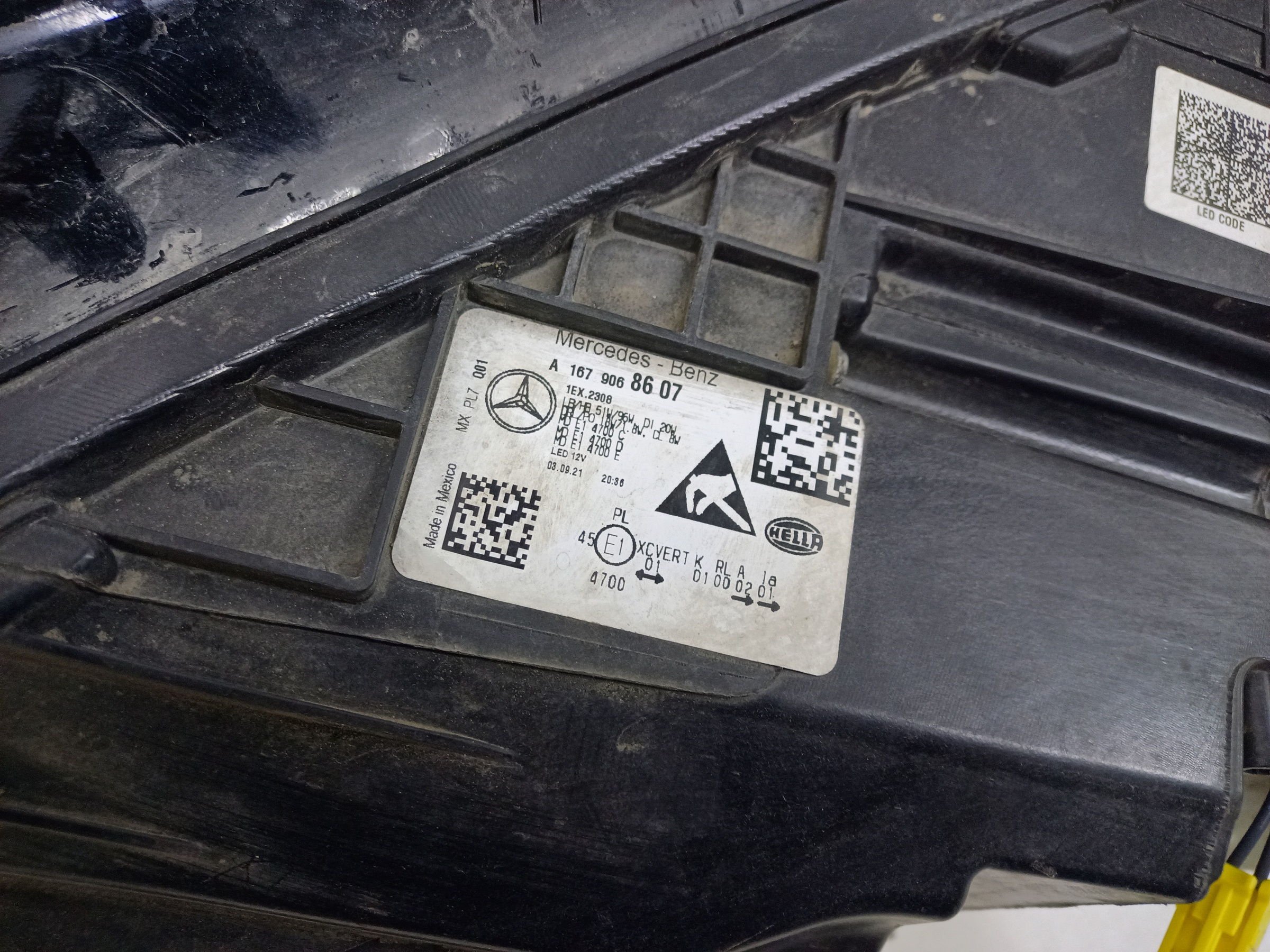 Фара передняя правая Mercedes Benz GLE-klasse V167 LED