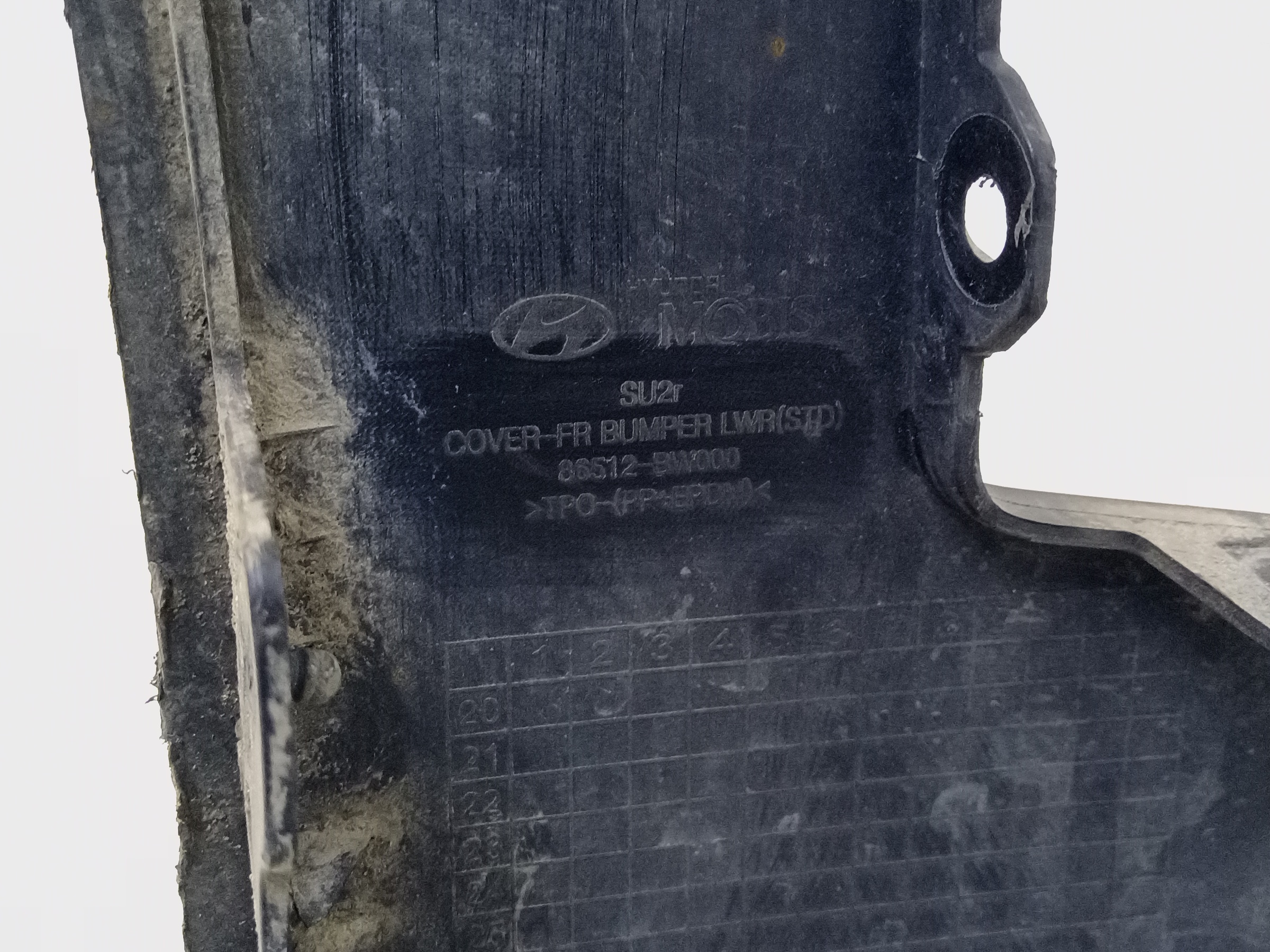 Юбка переднего бампера Hyundai Creta 2