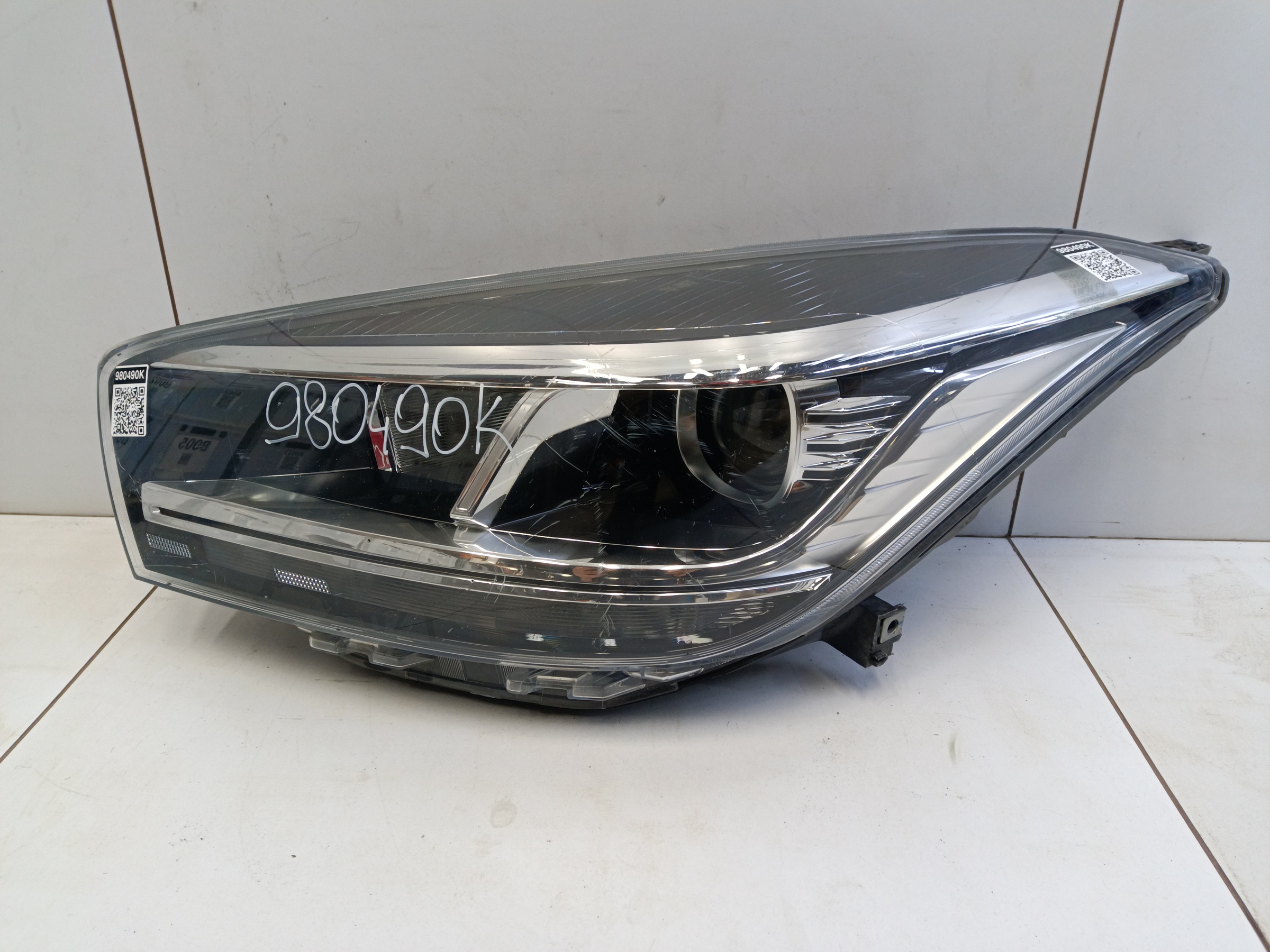 Фара передняя левая Chery Tiggo 4 Restail галоген линза черная