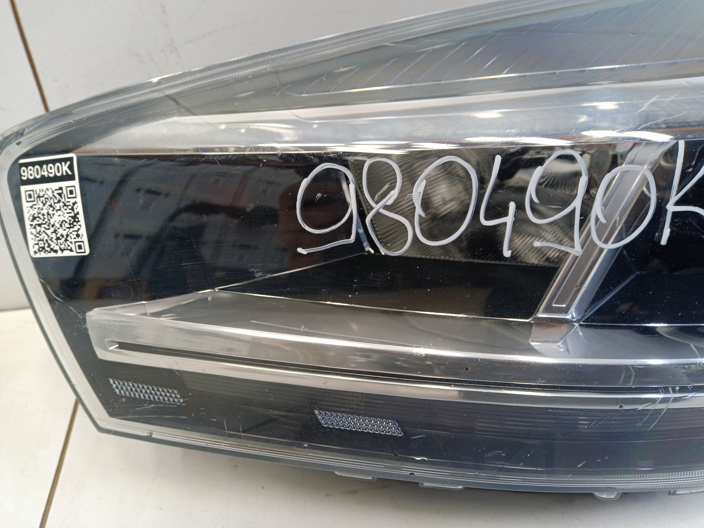 Фара передняя левая Chery Tiggo 4 Restail галоген линза черная