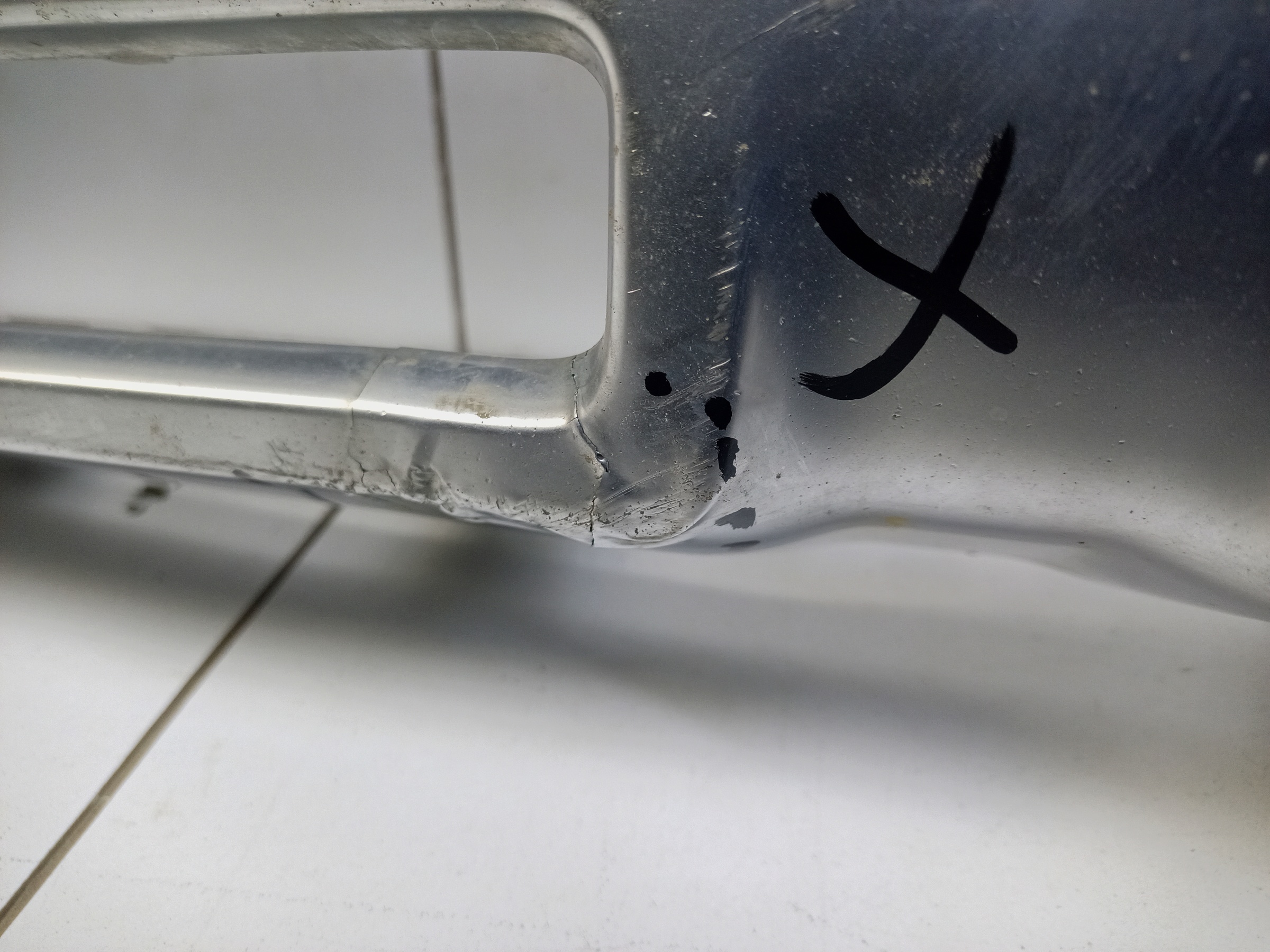 Накладка переднего бампера хром Mercedes Benz GLA-klasse X156 Restail