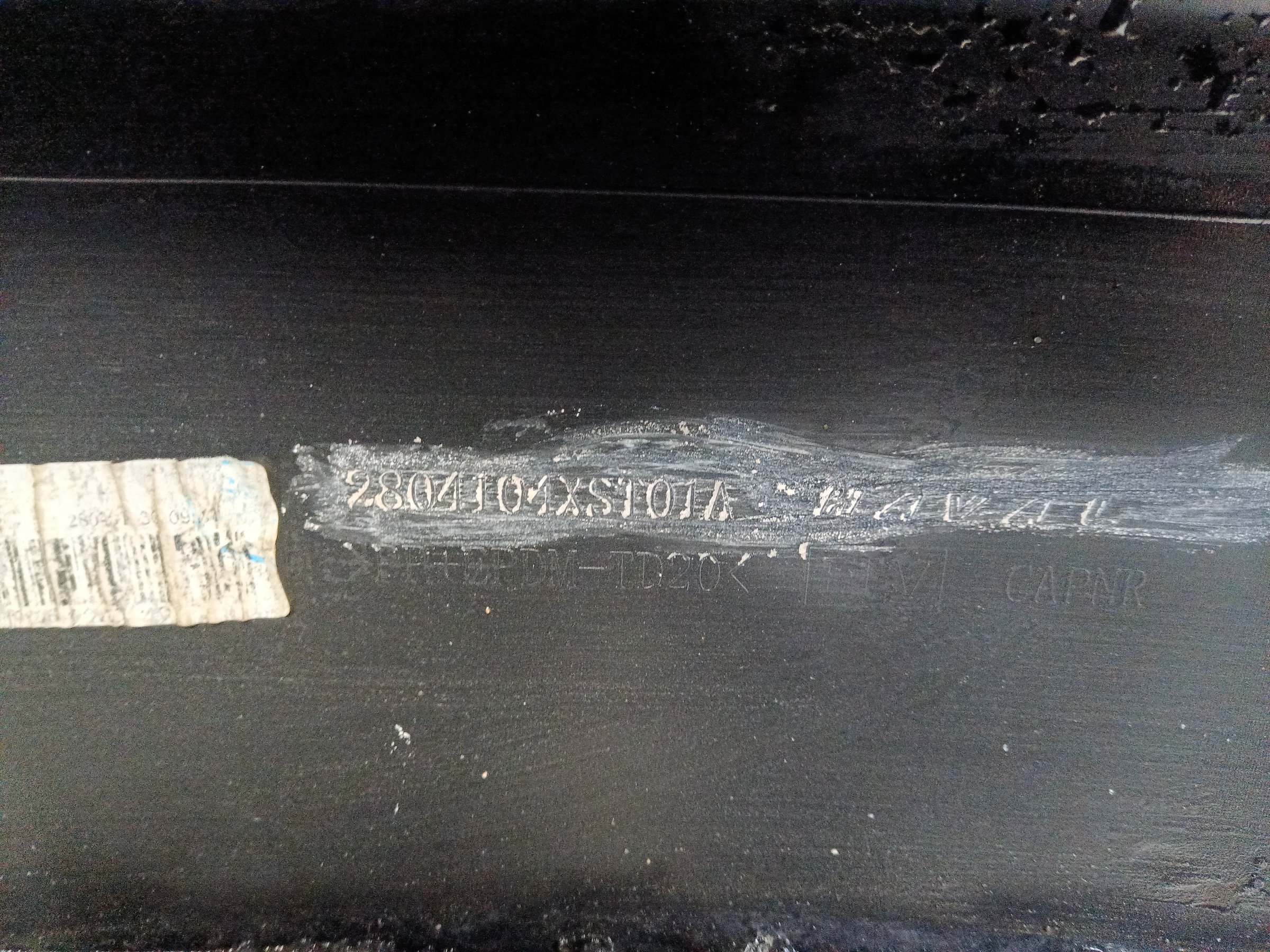 Бампер задний верхняя часть Haval Jolion Restail с отверстиями под накладки