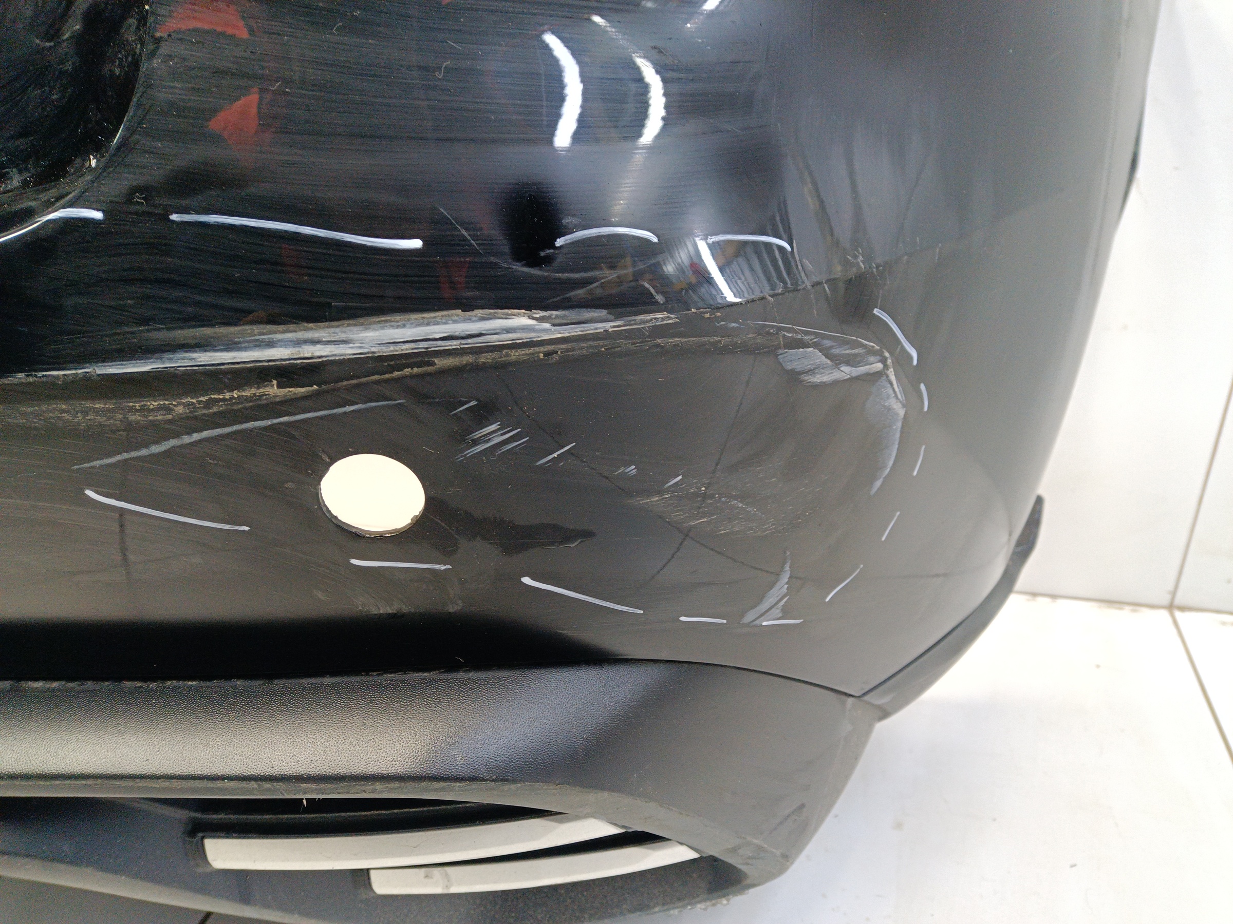 Бампер задний верхняя часть Haval Jolion Restail с отверстиями под накладки