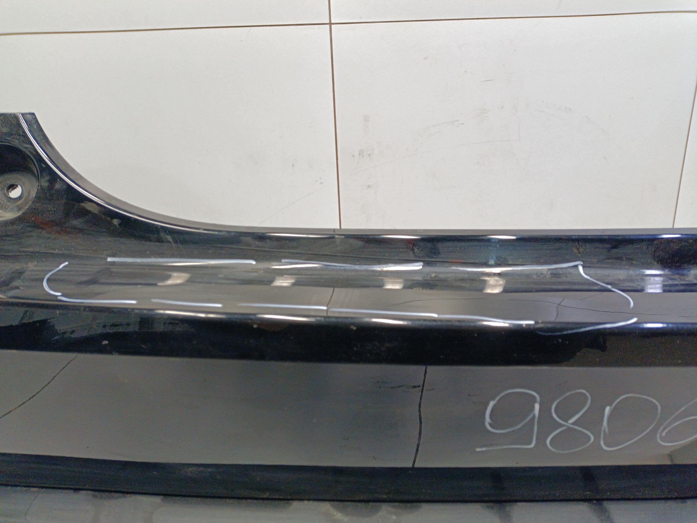 Бампер задний верхняя часть Haval Jolion Restail с отверстиями под накладки