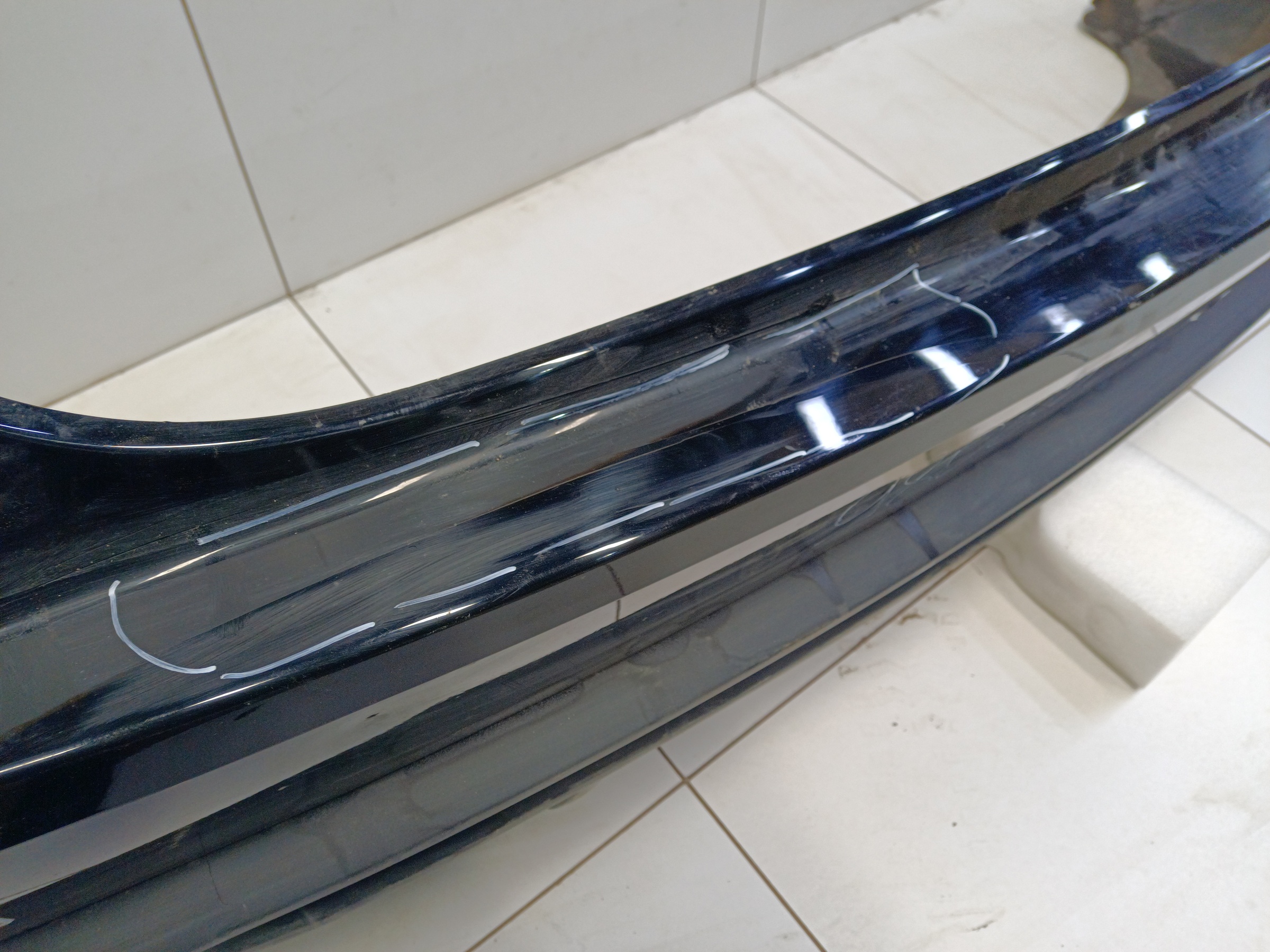 Бампер задний верхняя часть Haval Jolion Restail с отверстиями под накладки