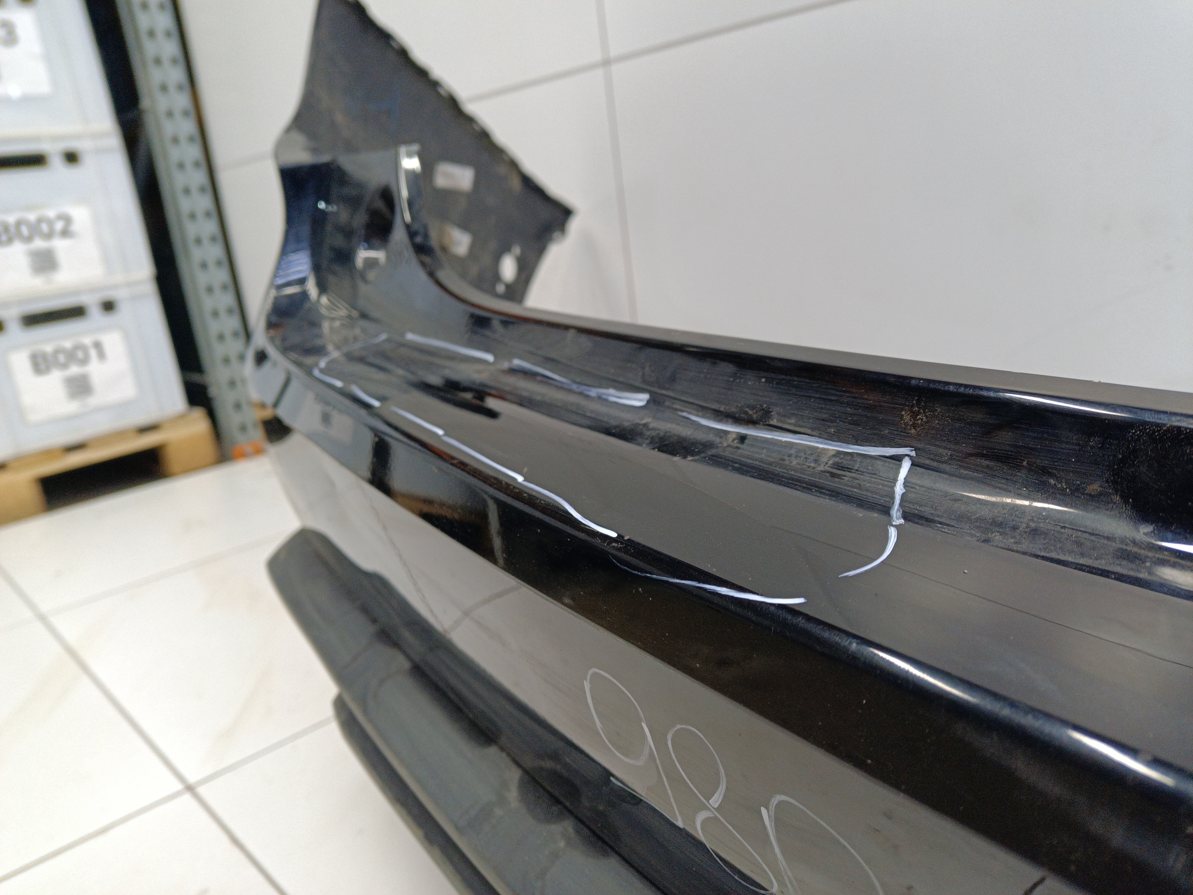 Бампер задний верхняя часть Haval Jolion Restail с отверстиями под накладки